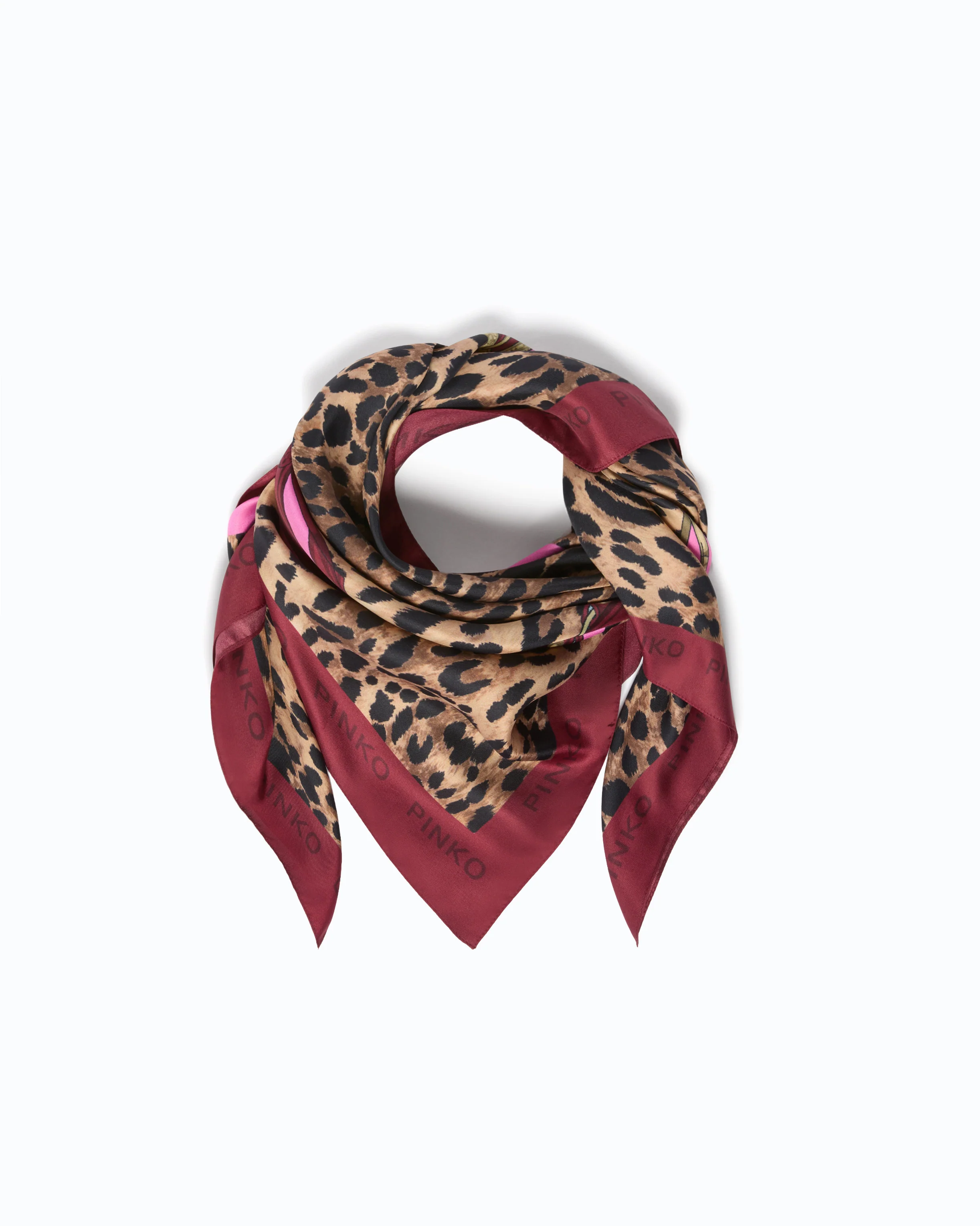 Scarf with spotted print - Image 3