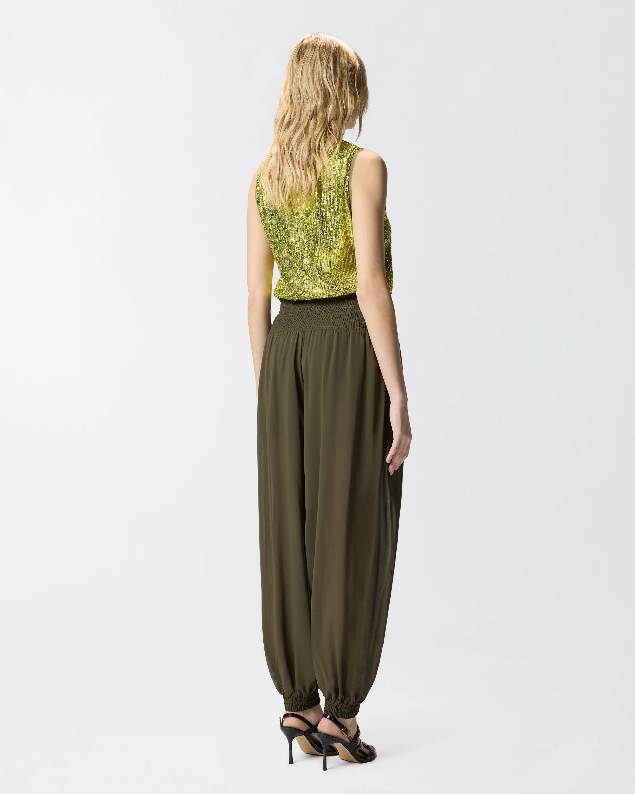 Semi-sheer balloon-fit trousers - Image 3