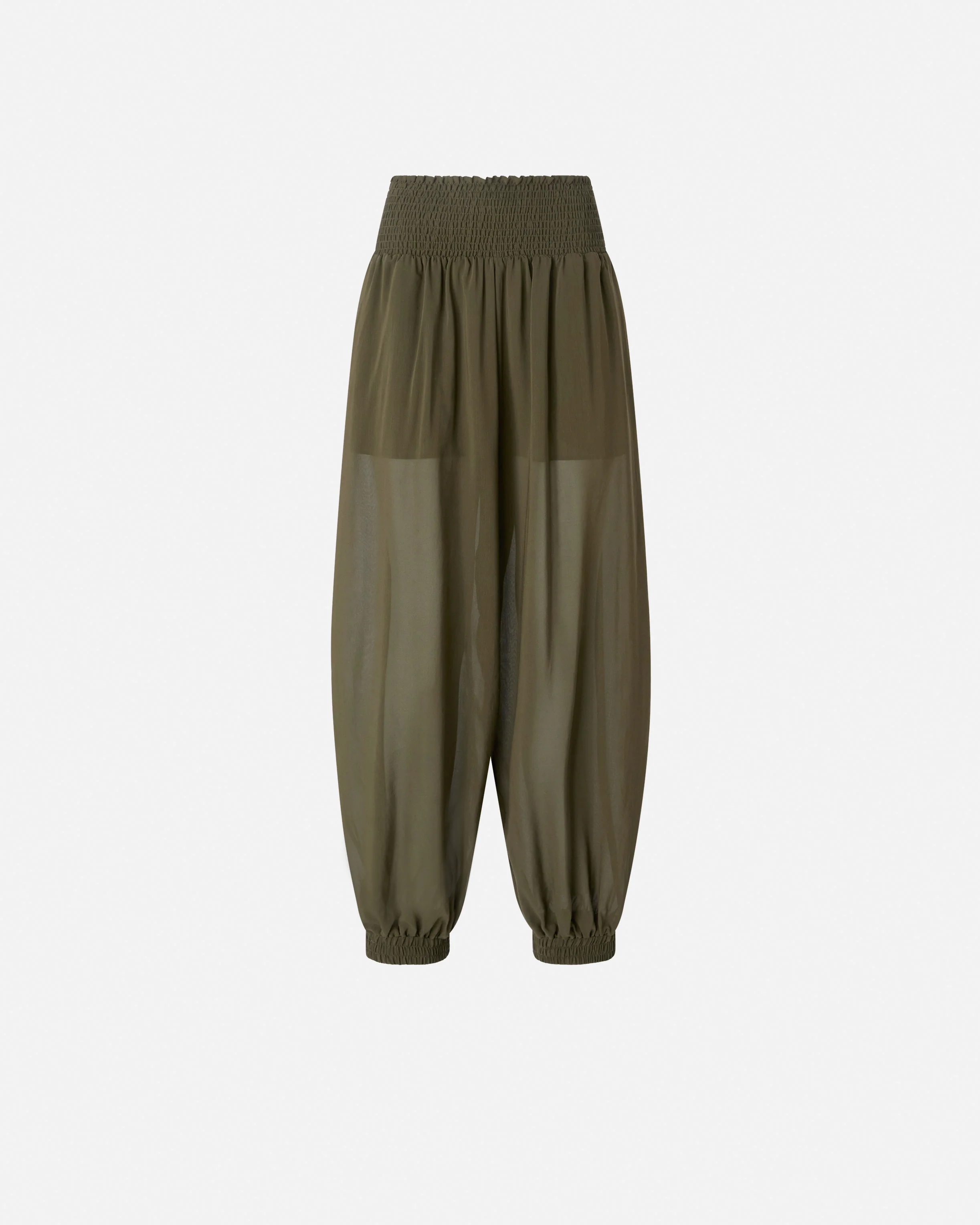 Semi-sheer balloon-fit trousers - Image 5