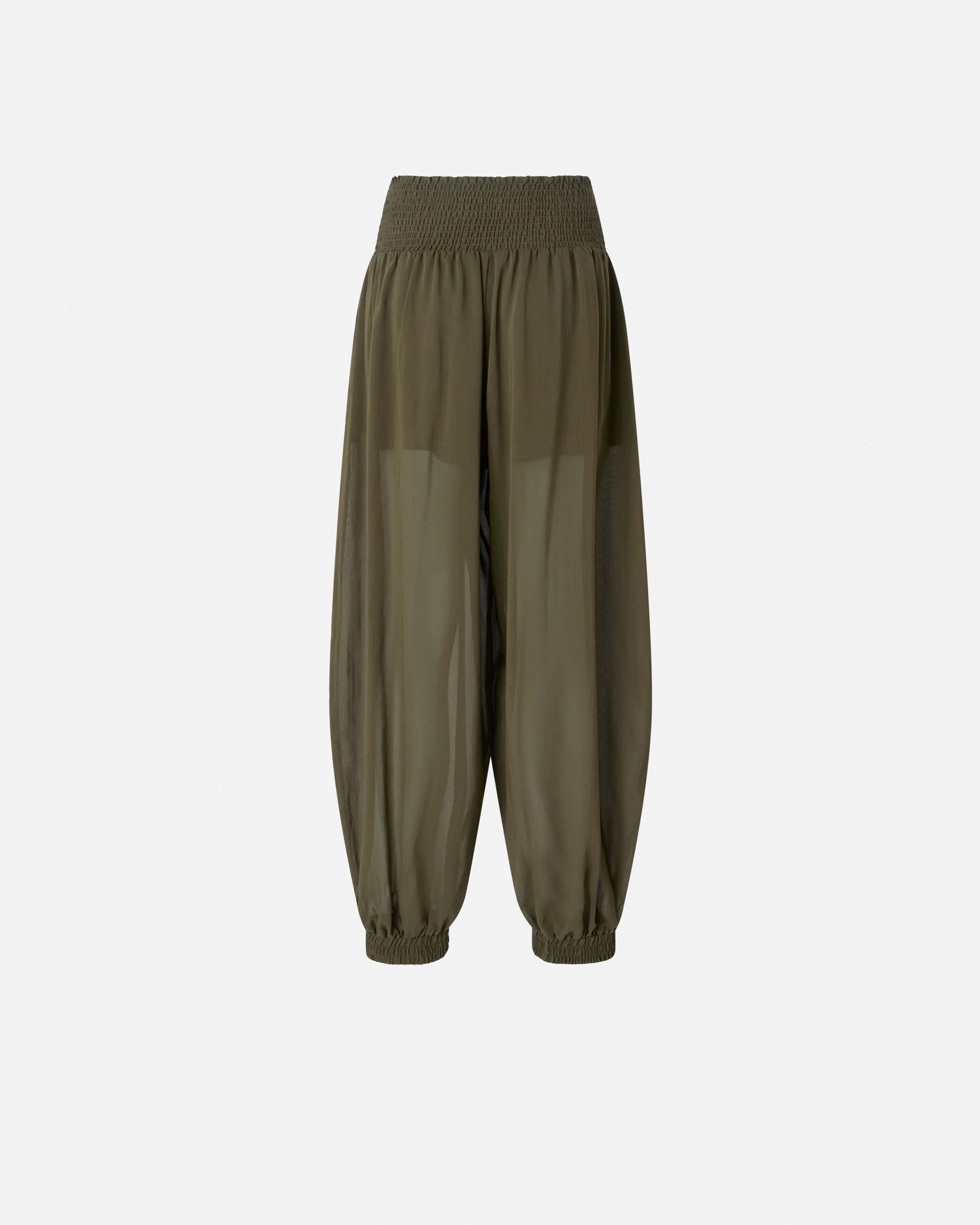 Semi-sheer balloon-fit trousers - Image 6