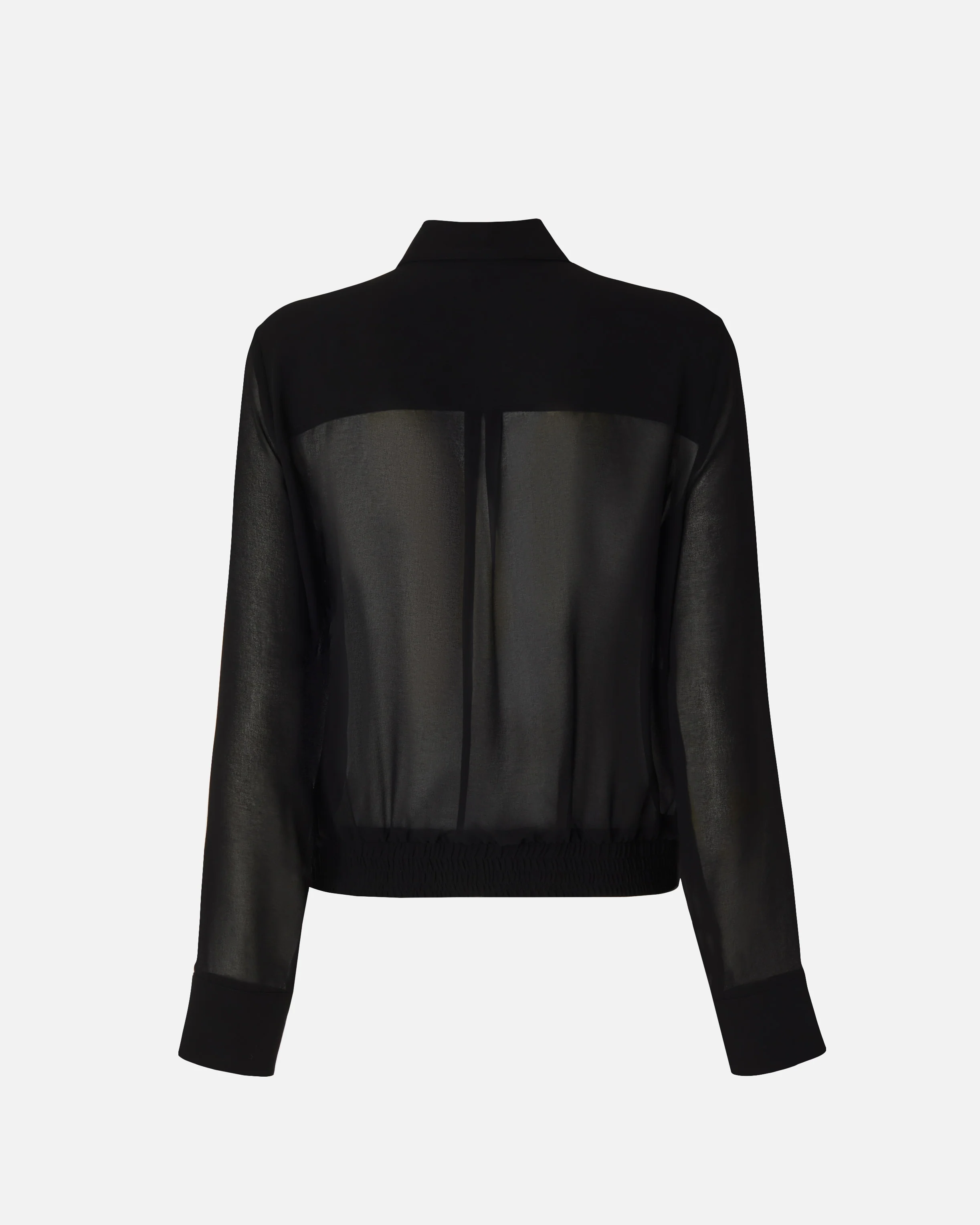 Semi-sheer shirt with metallic details - Image 6