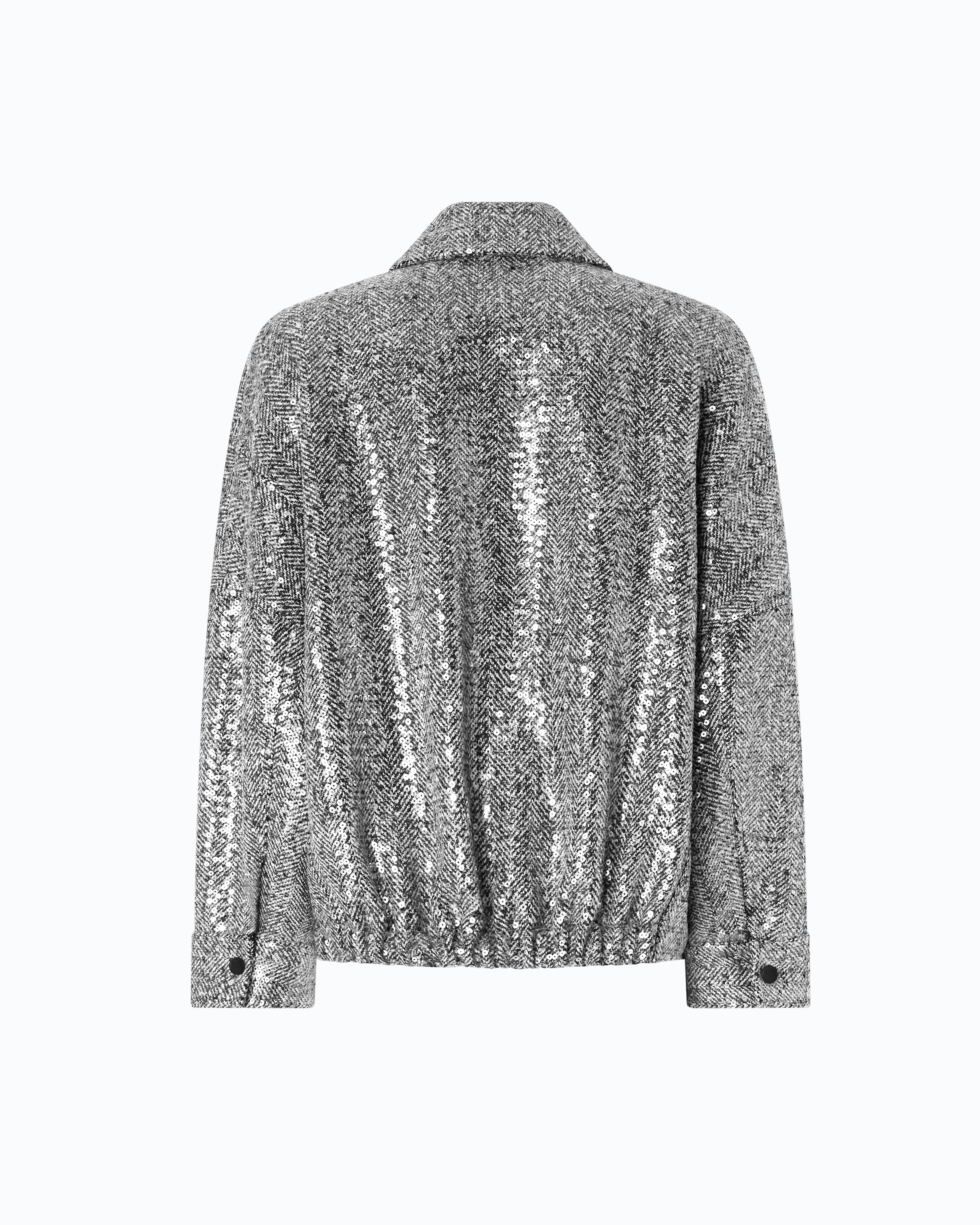 Sequinned pea coat - Image 6