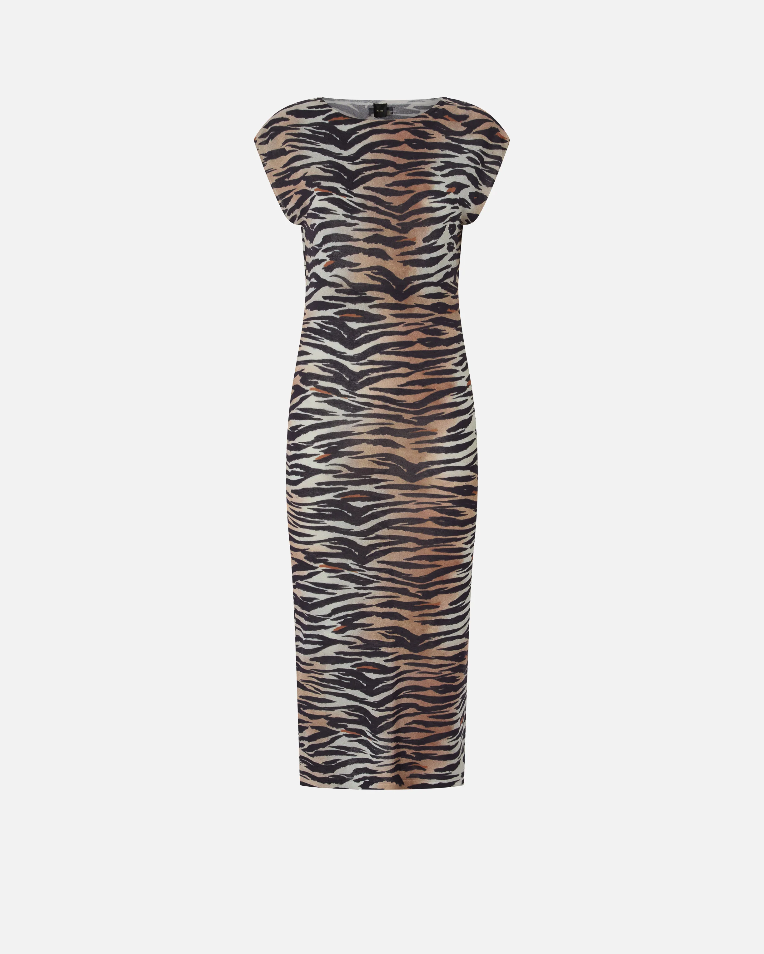Sheath midi dress with animal print - Image 5