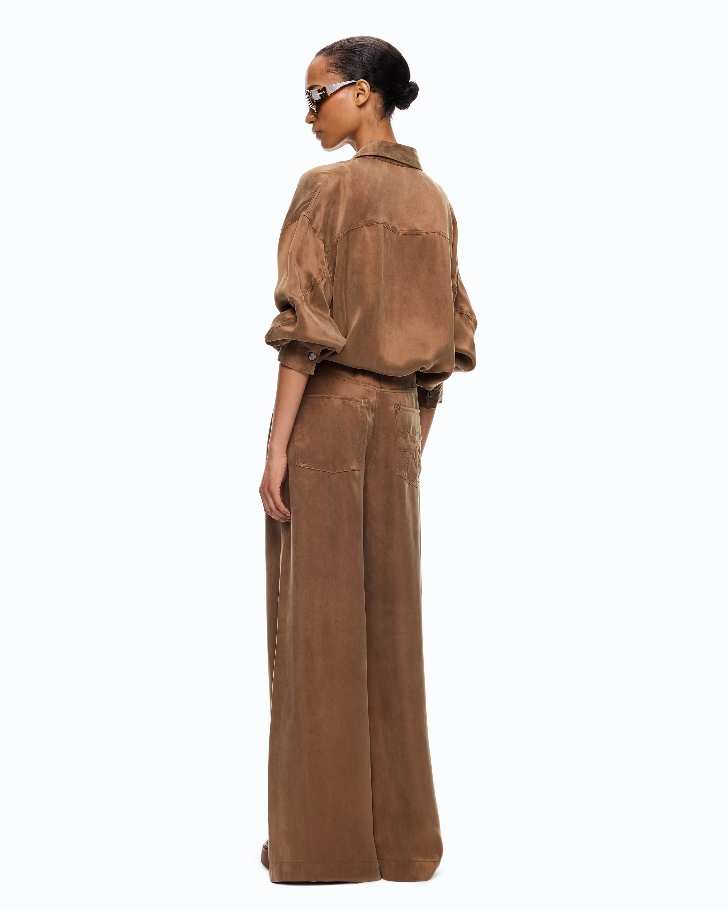 Shirt in peachskin-feel twill - Image 4