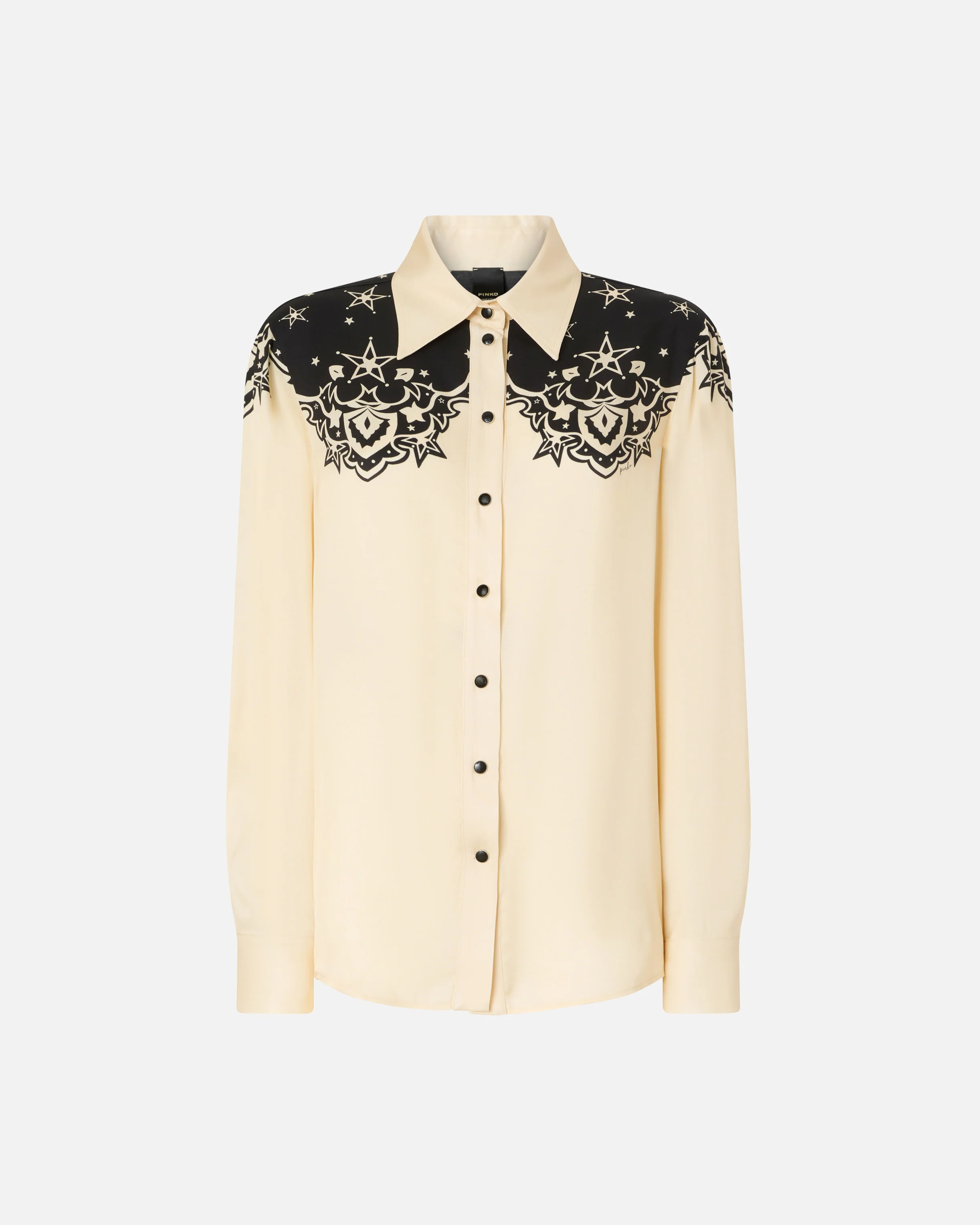 Shirt with placed star print - Image 5