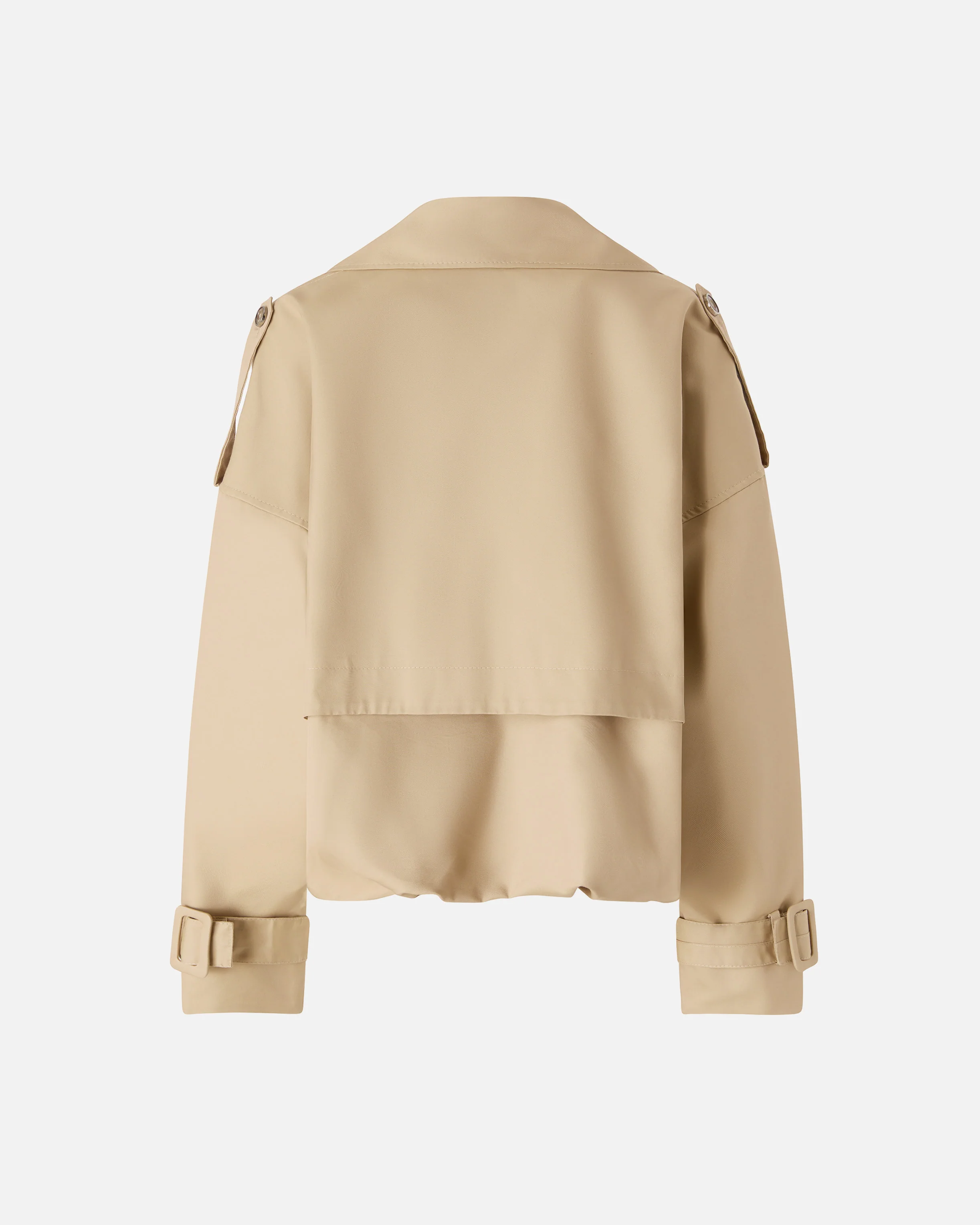 Short double-breasted trench coat - Image 6