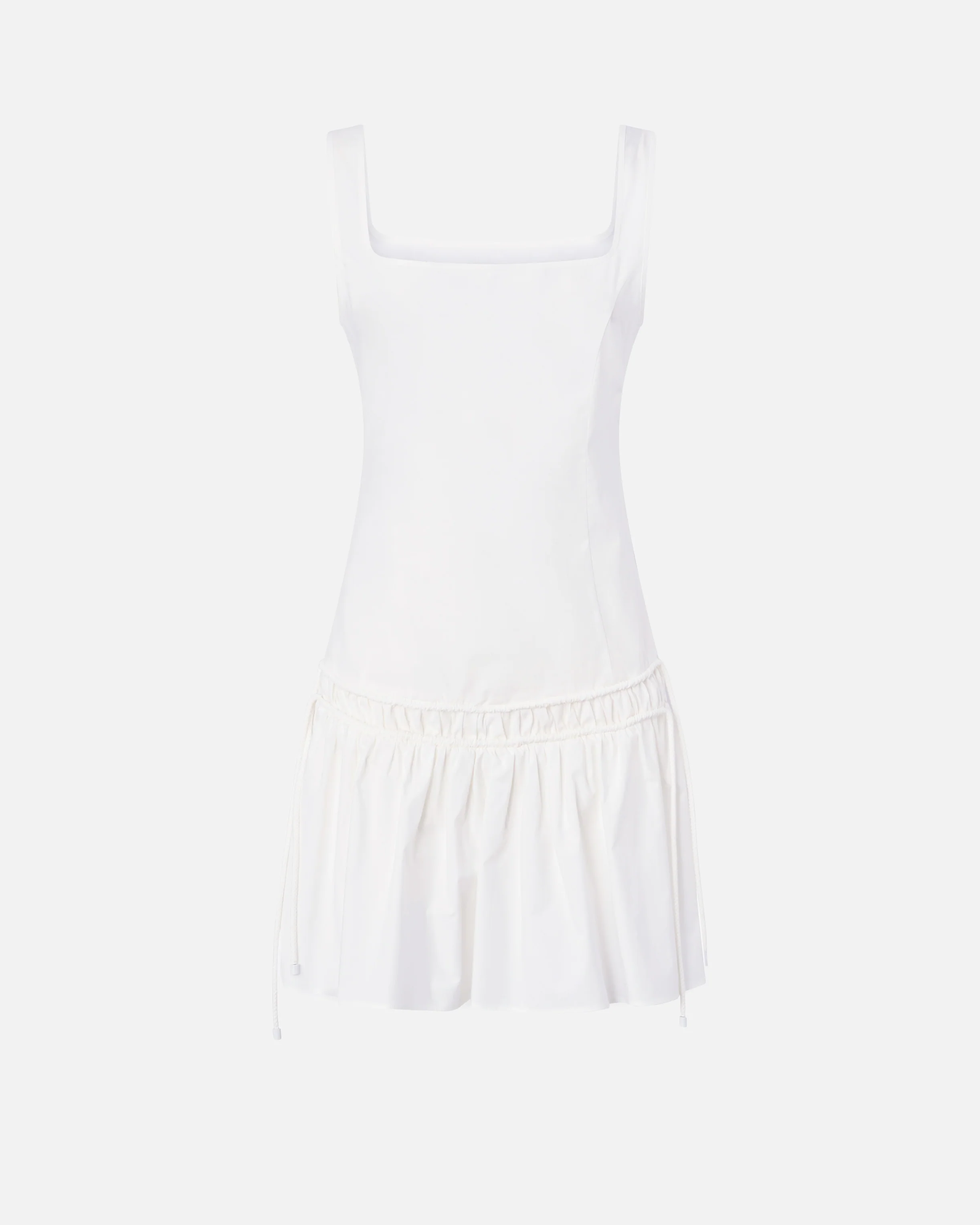 Short dress with gathering and drawstring - Image 5
