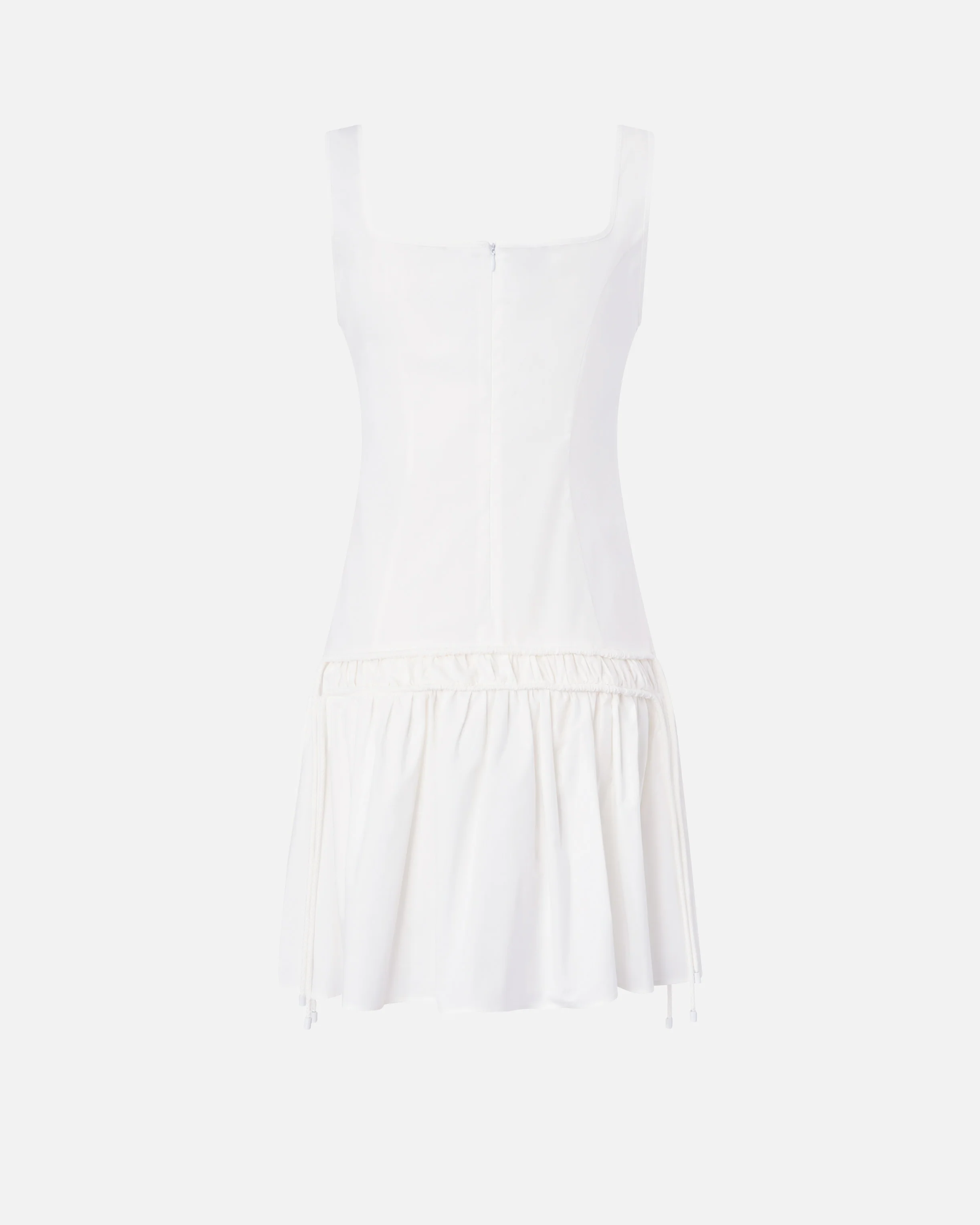 Short dress with gathering and drawstring - Image 6