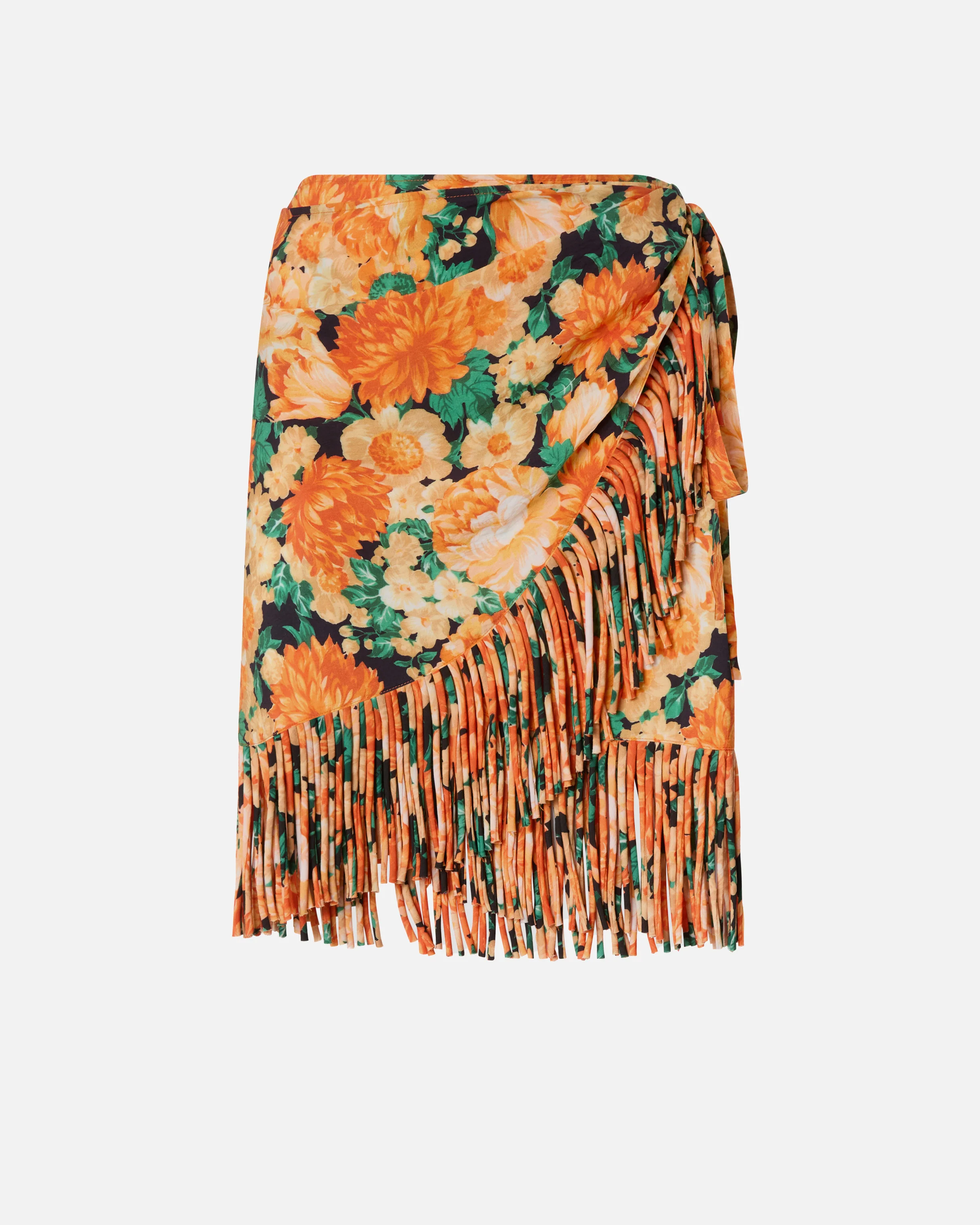 Short skirt with fringing and Botanic Garden print - Image 5