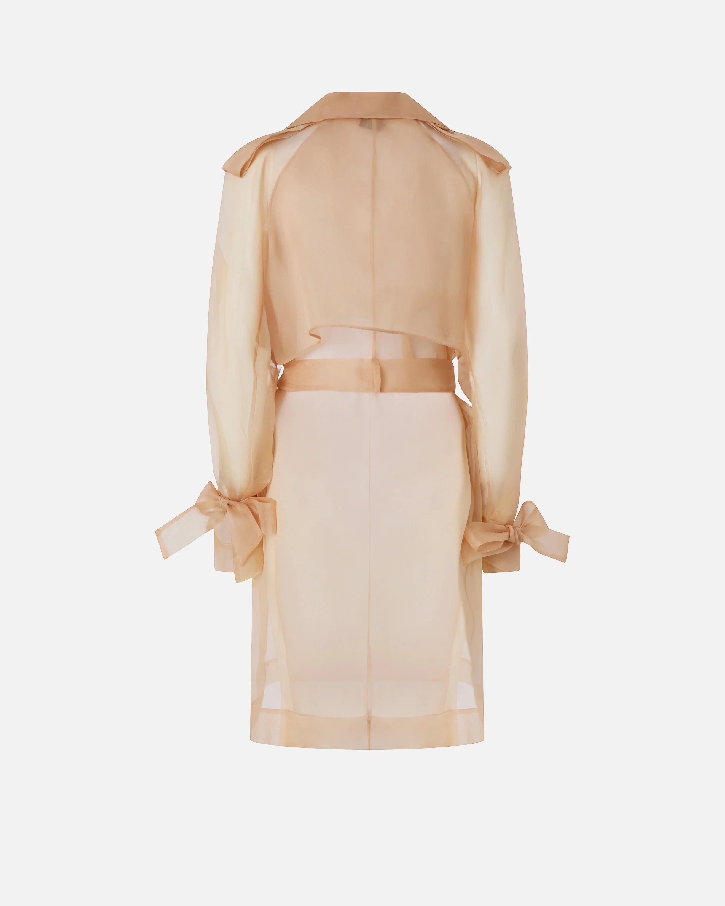 Silk organza trench coat - Image 7
