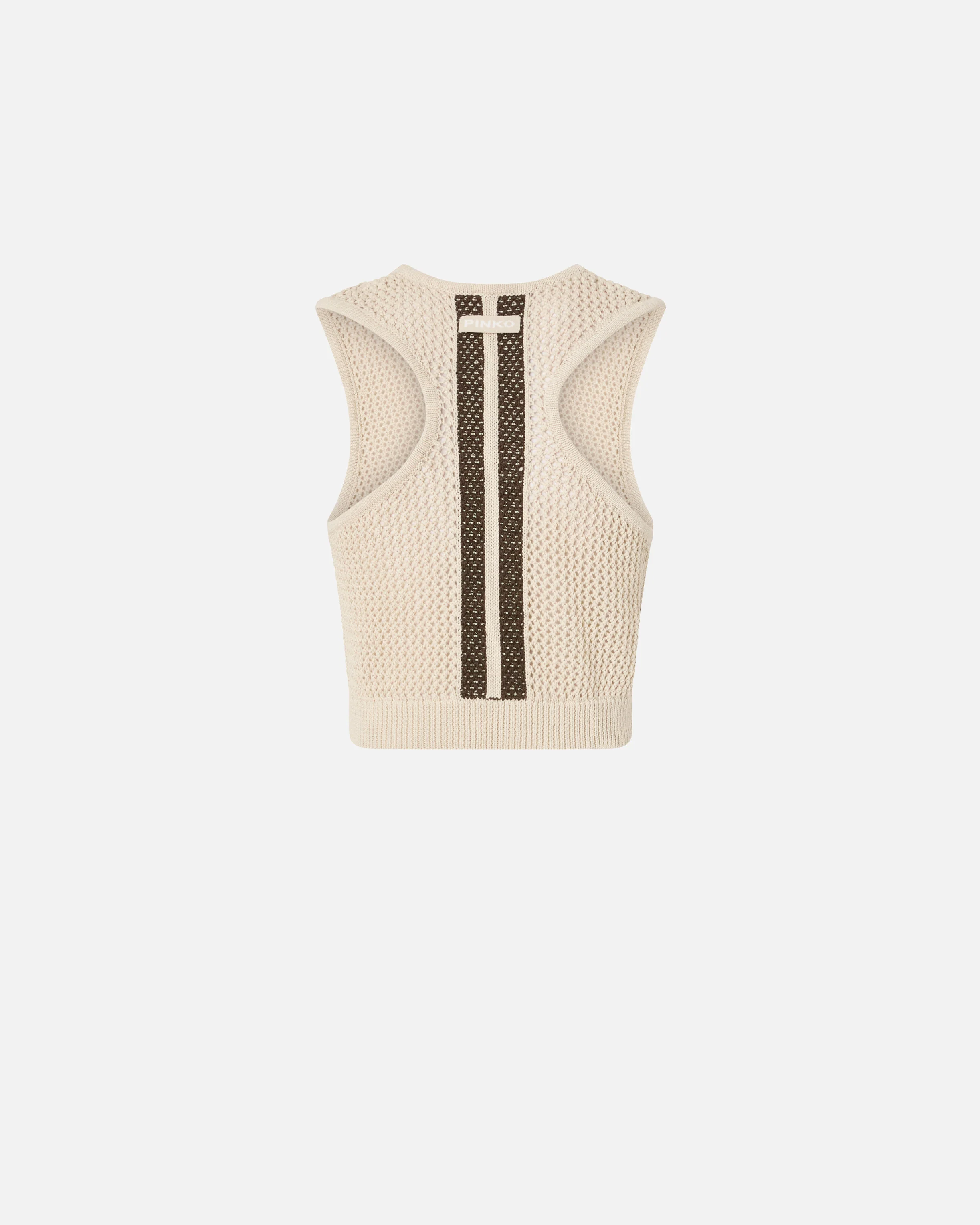 Sleeveless crop top with bands on the back - Image 6