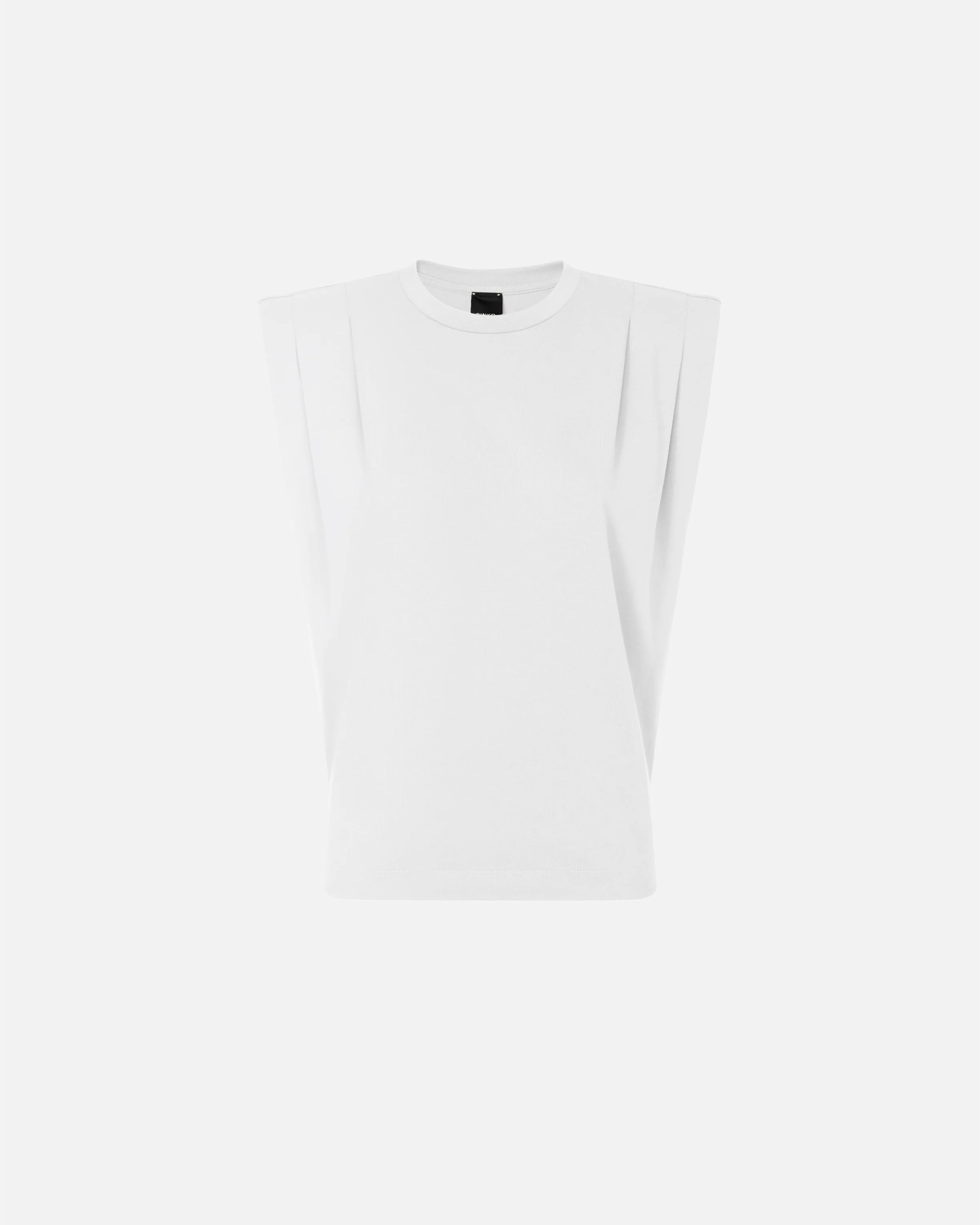 Sleeveless double jersey T-shirt - Image 5