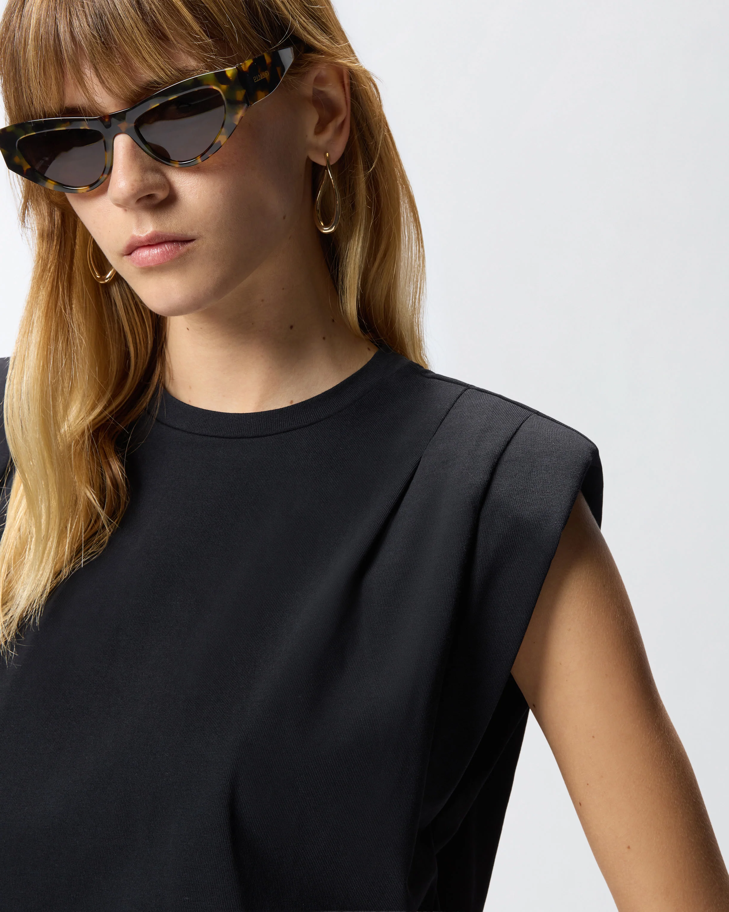 Sleeveless double jersey T-shirt - Image 4