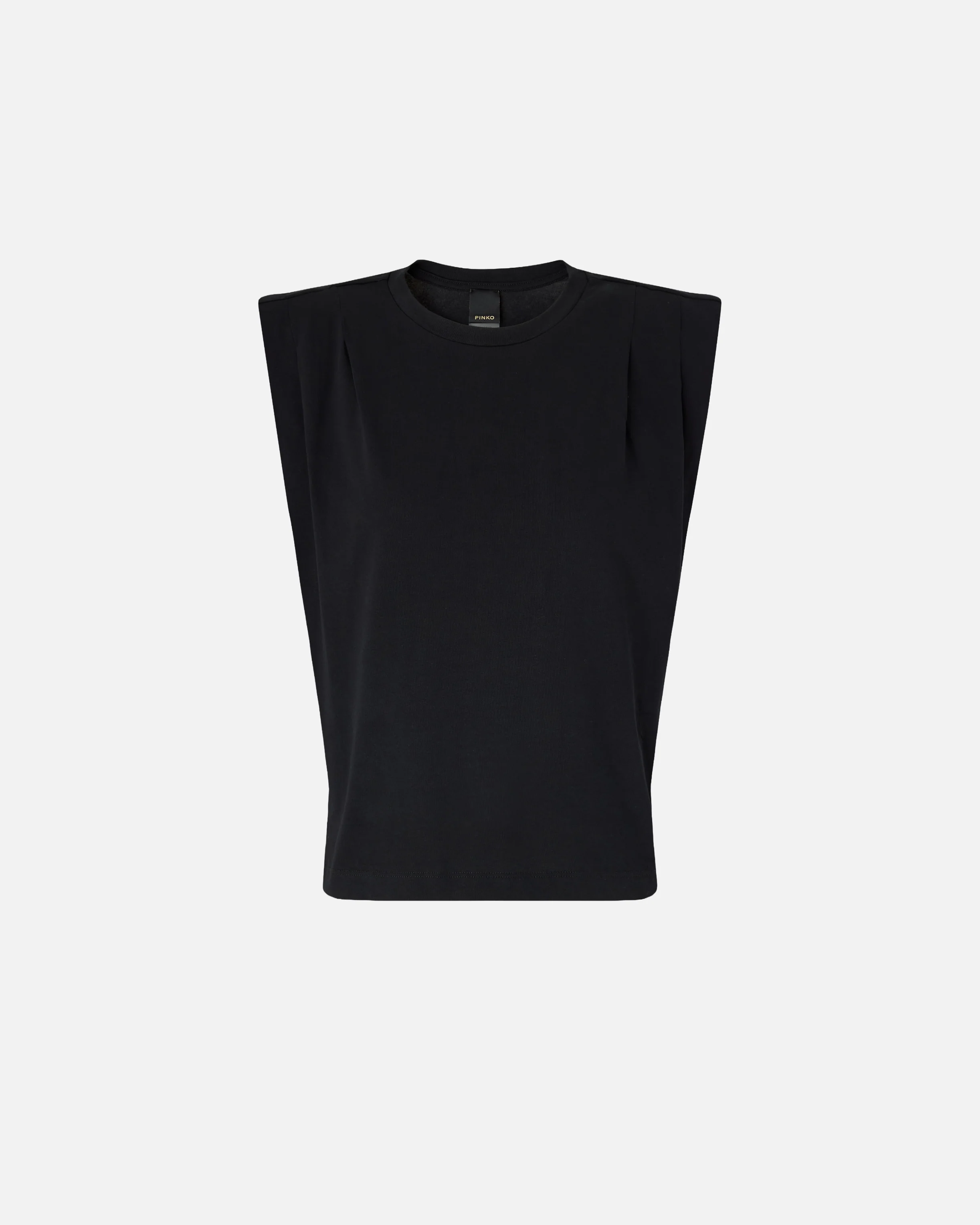 Sleeveless double jersey T-shirt - Image 5