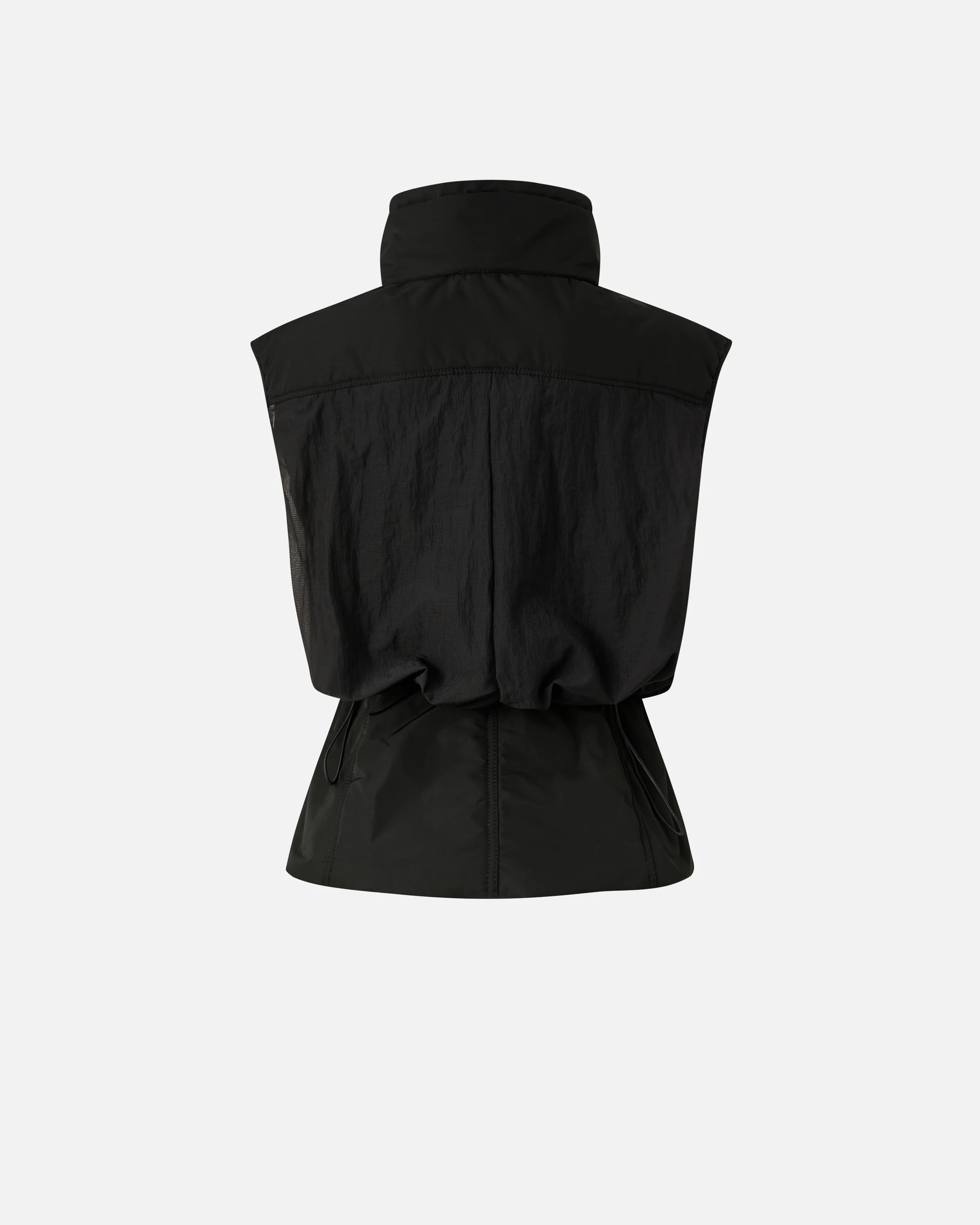 Sleeveless down jacket with drawstring - Image 6