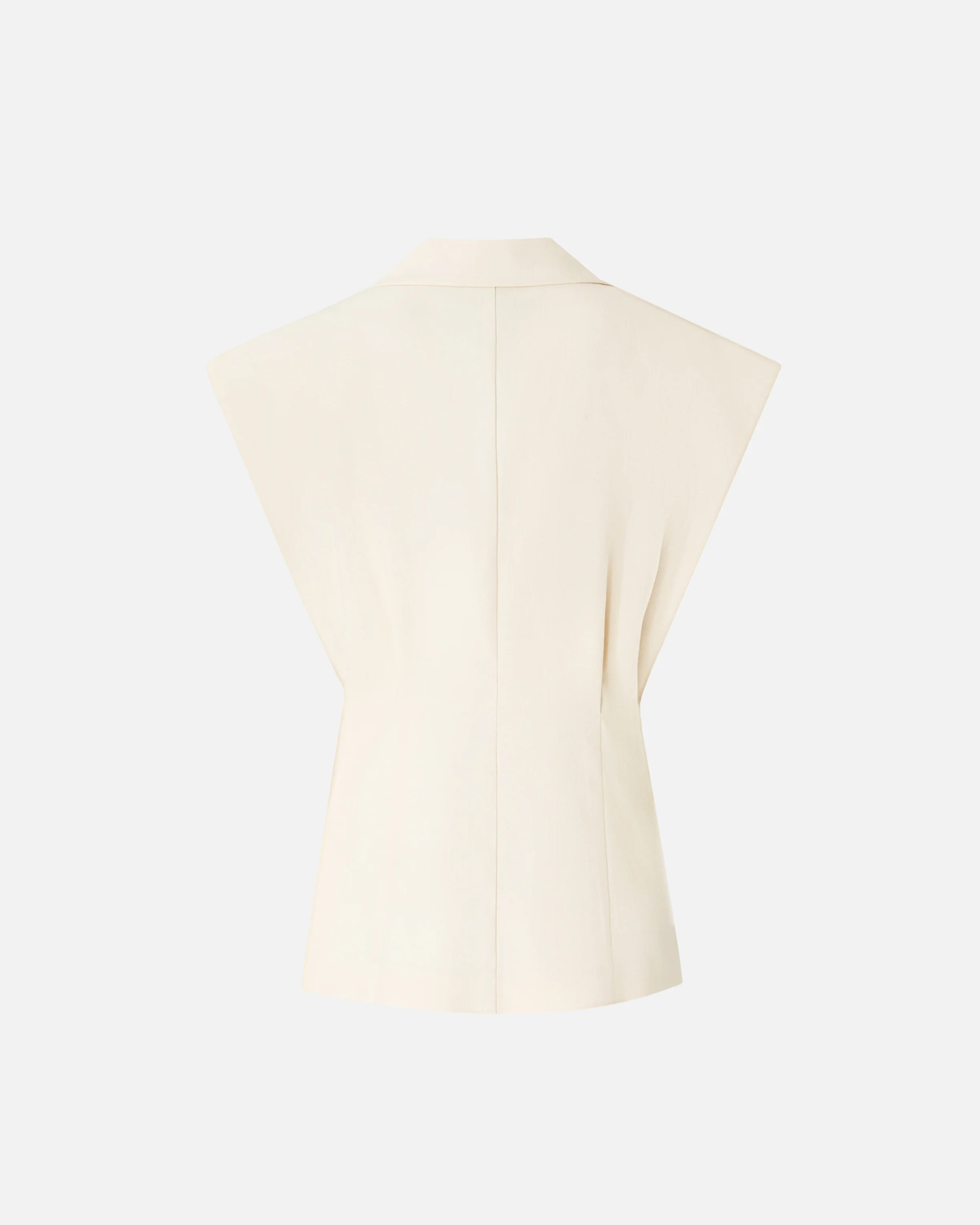 Sleeveless rustic-effect jacket - Image 6