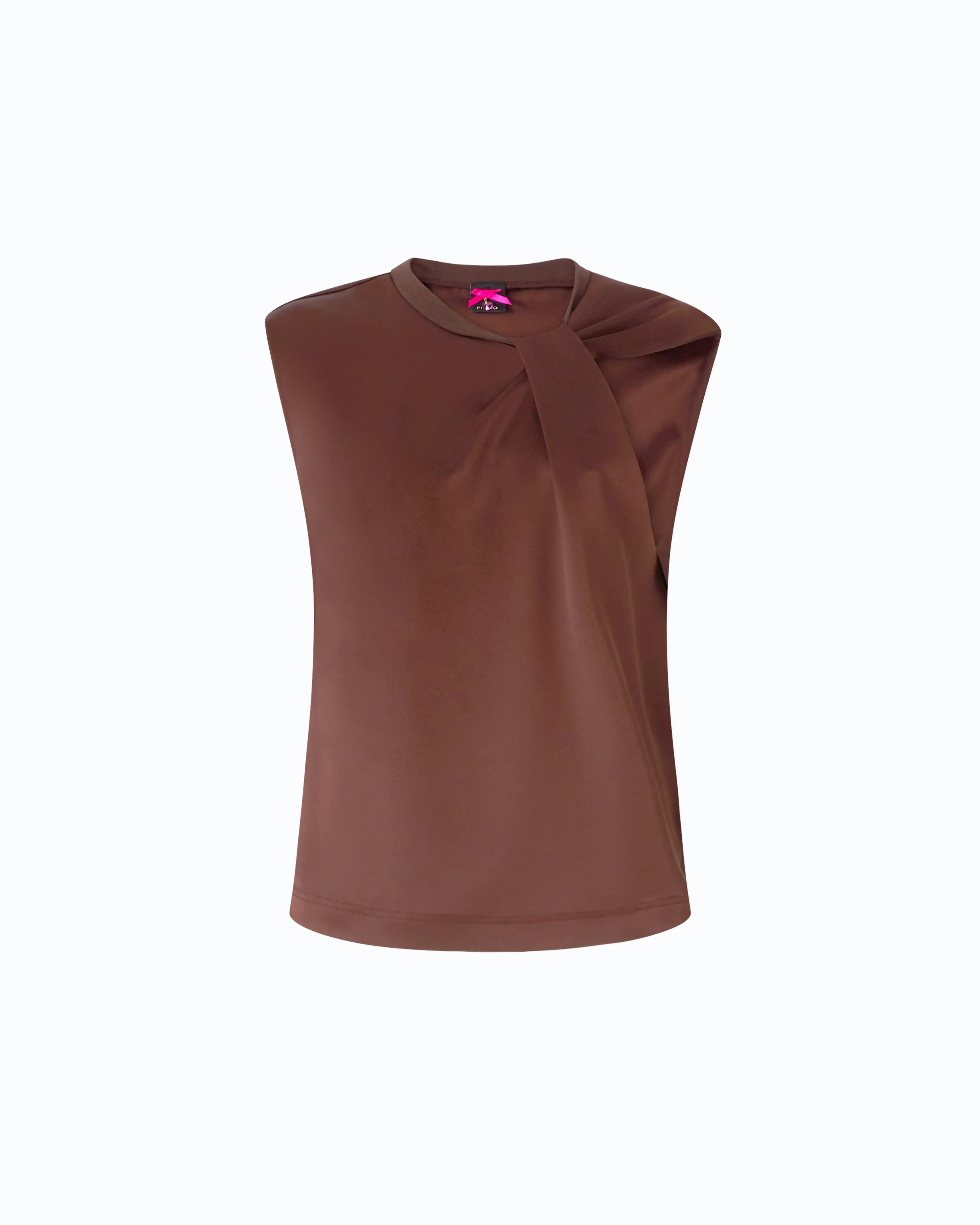 Sleeveless satin blouse - Image 5