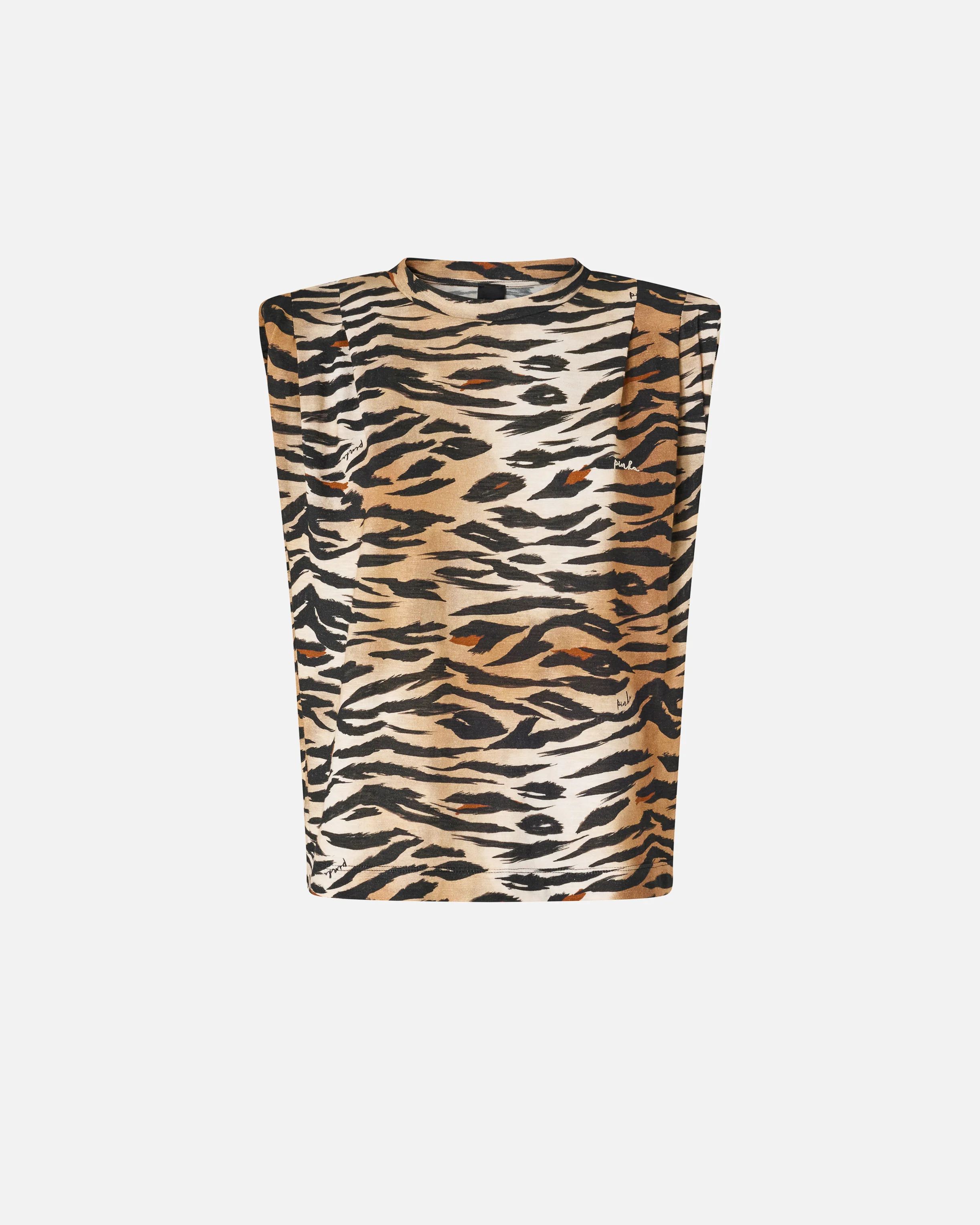 Sleeveless sweater with tiger print - Image 5