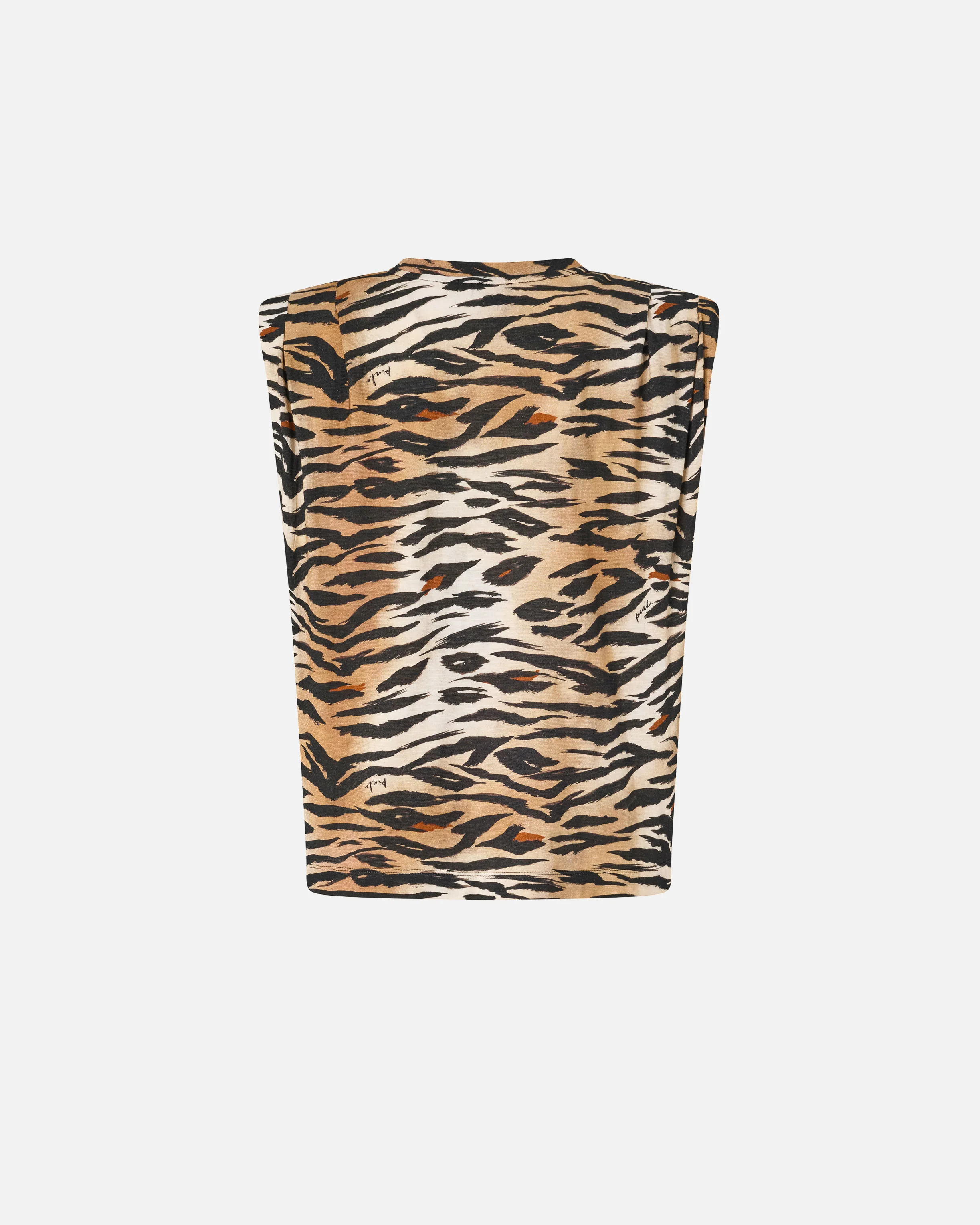 Sleeveless sweater with tiger print - Image 6