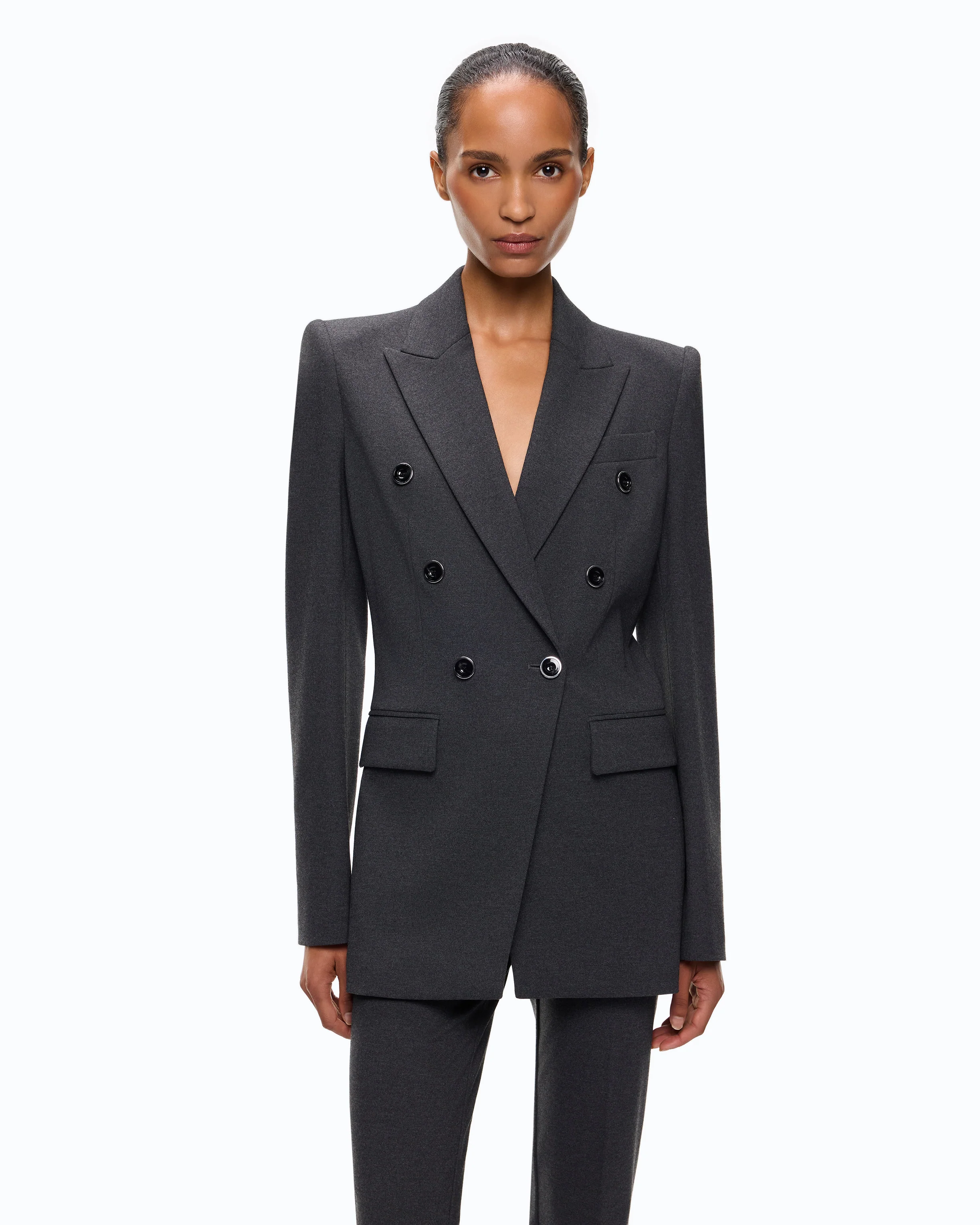 Slim-fit double-breasted jacket