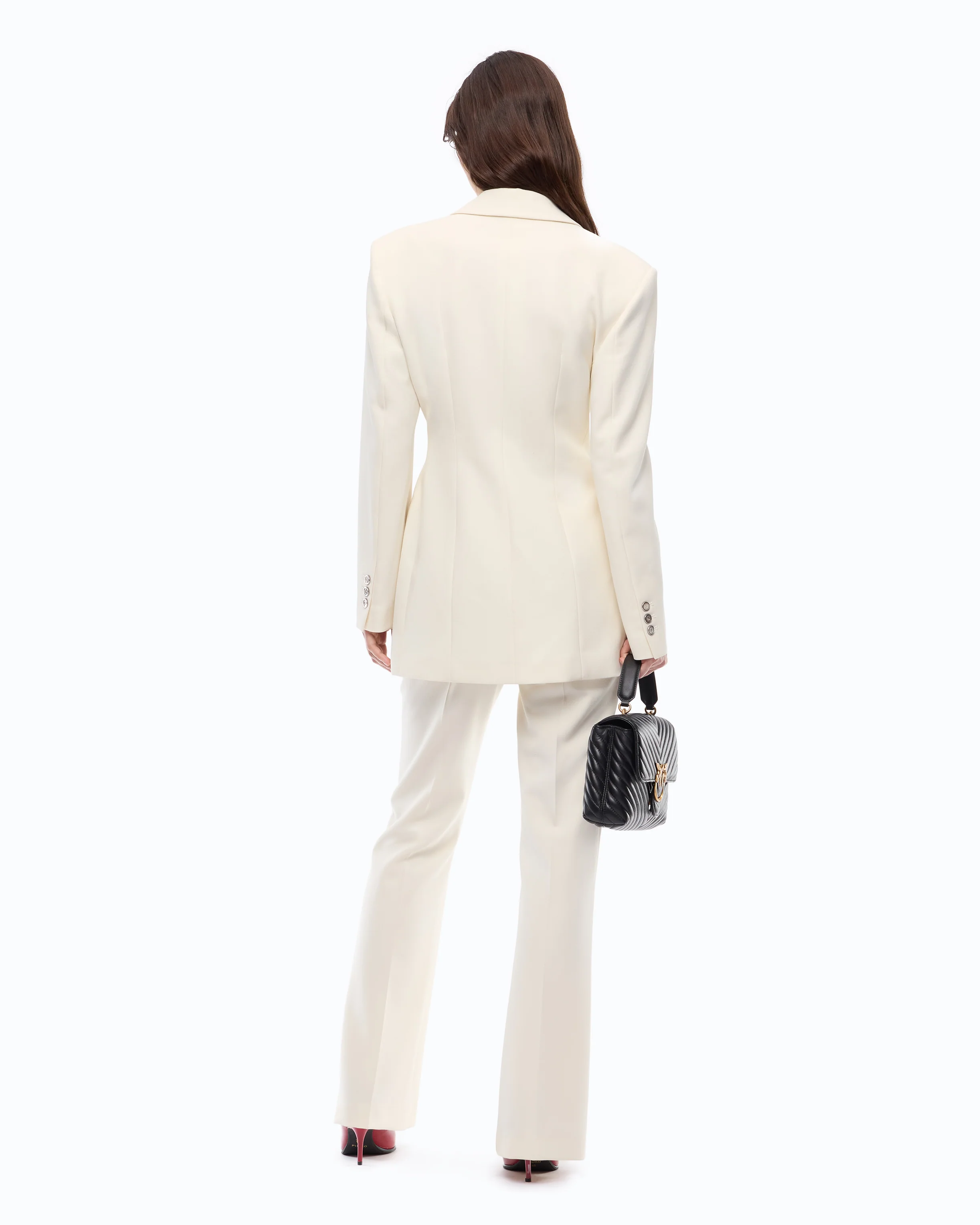 Slim-fit jacket with padded shoulders - Image 4