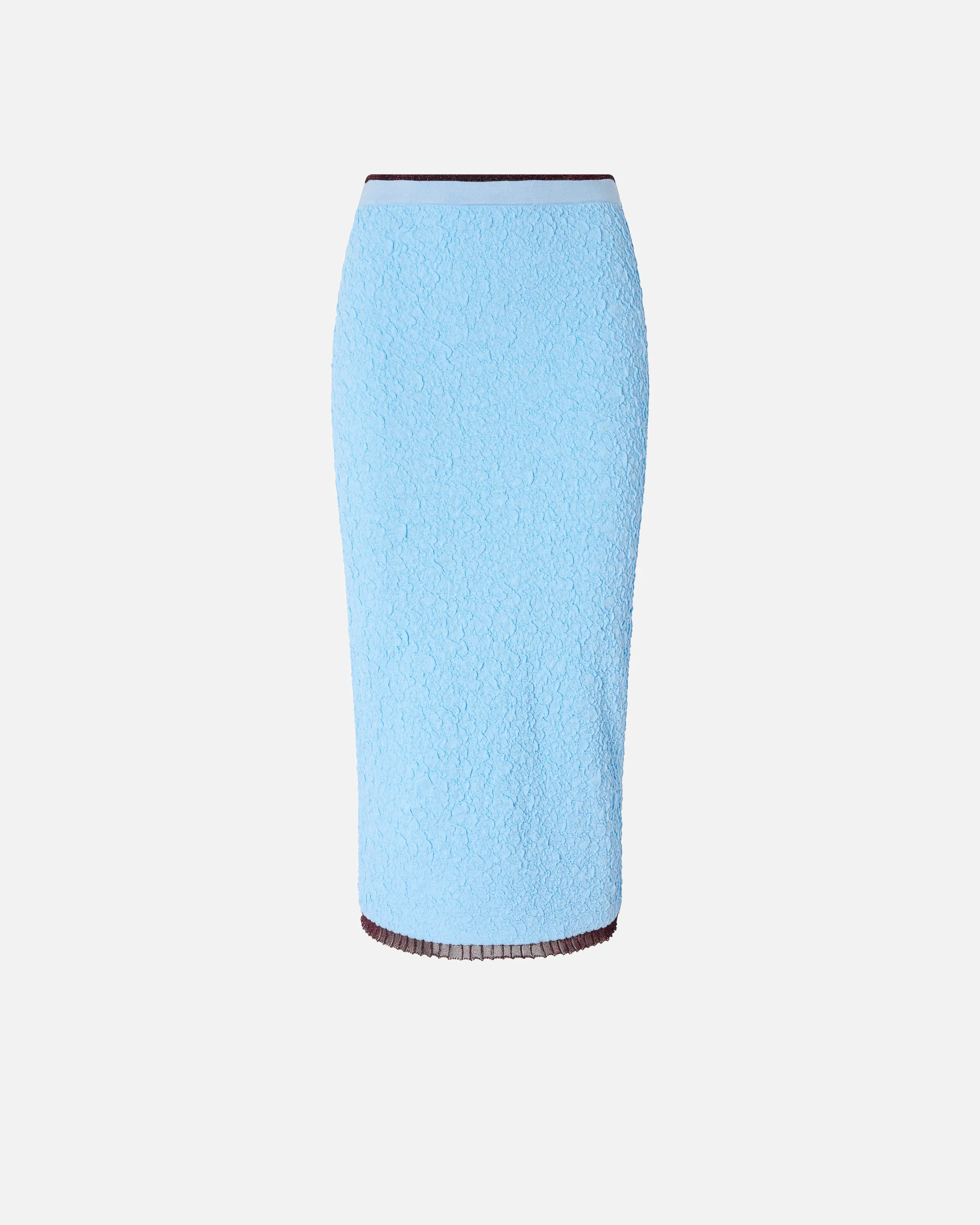 Slim-fit jacquard midi skirt - Image 5
