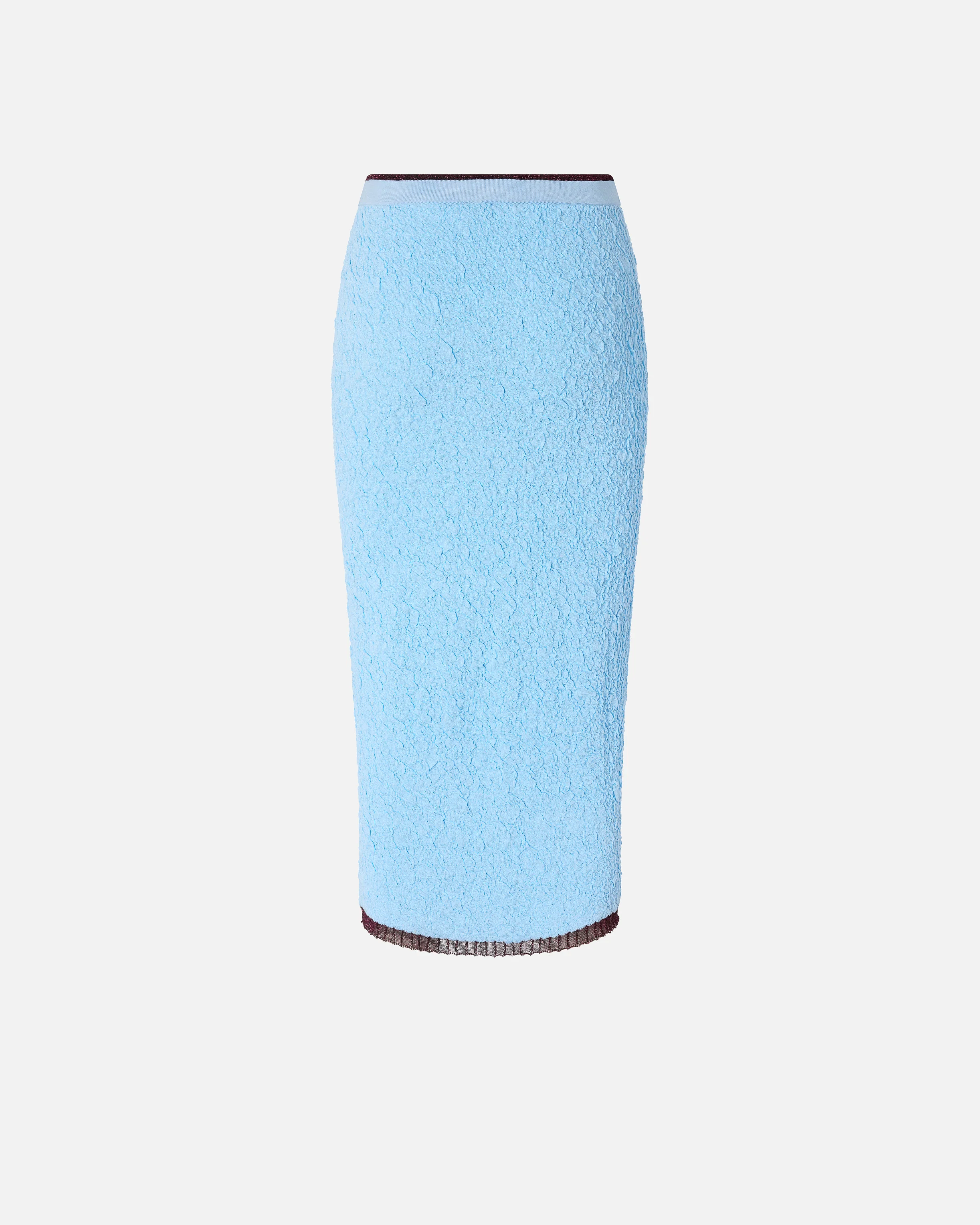 Slim-fit jacquard midi skirt - Image 6