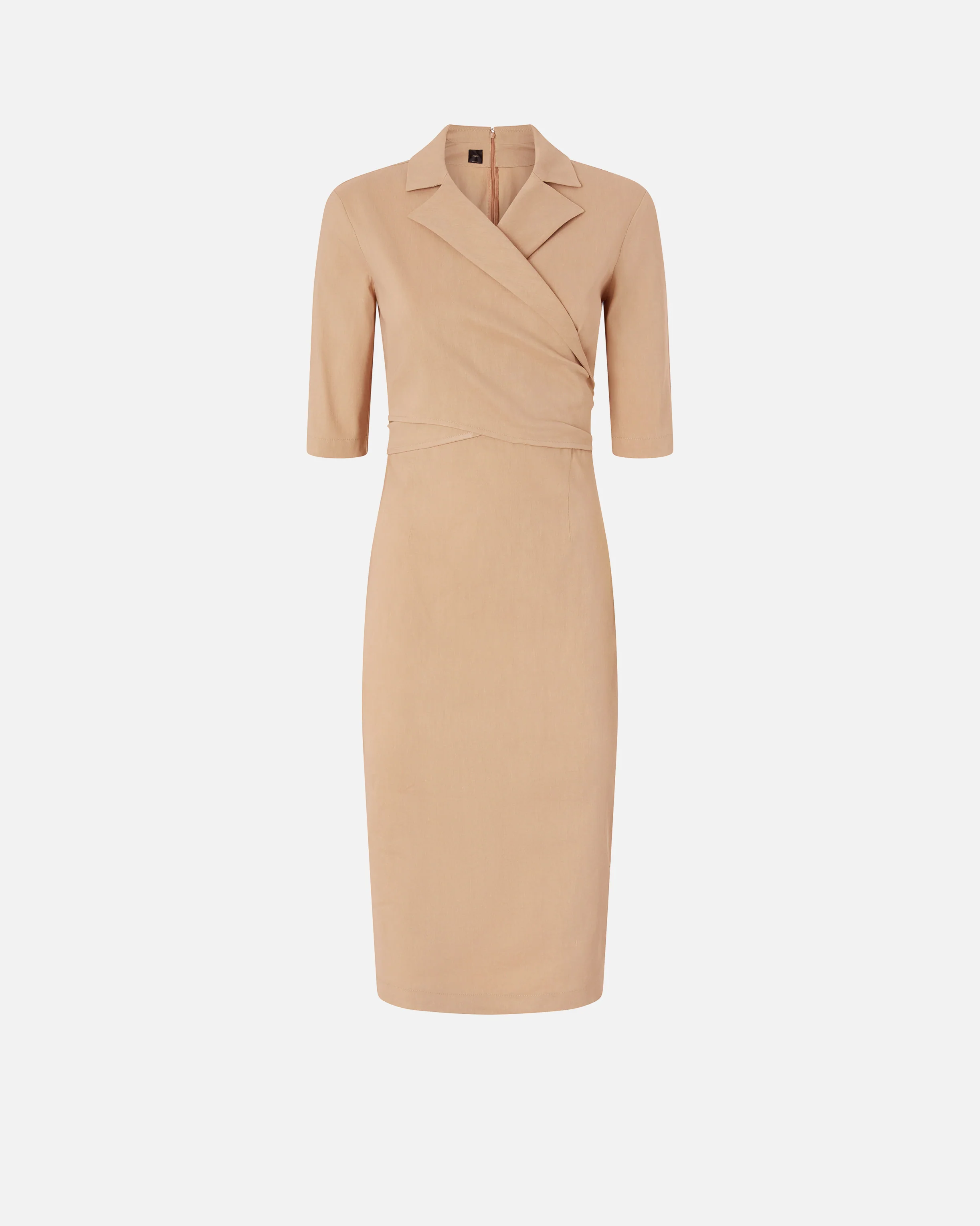 Slim-fit midi dress with bow - Image 5