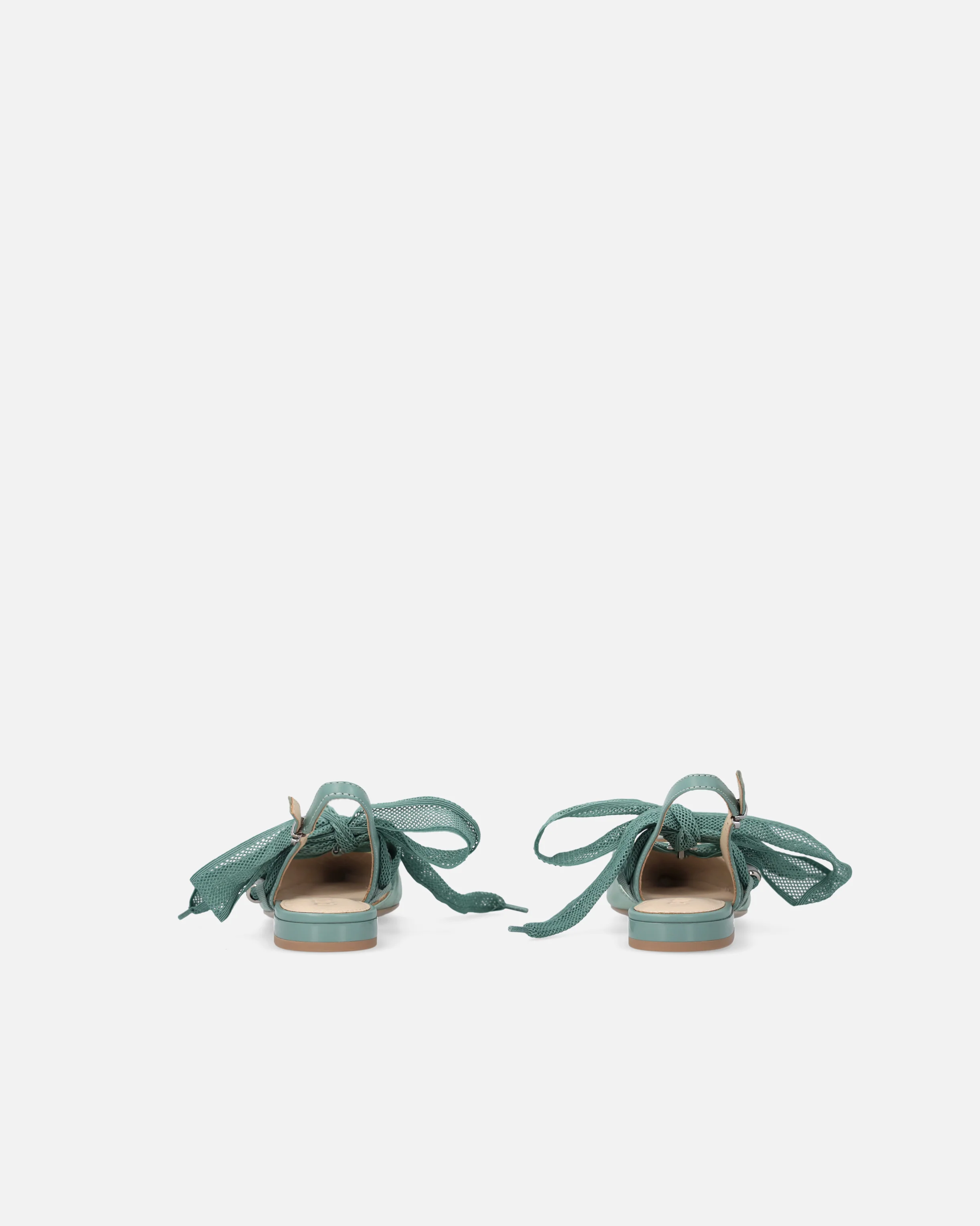 Slingback ballerinas with ties - Image 8