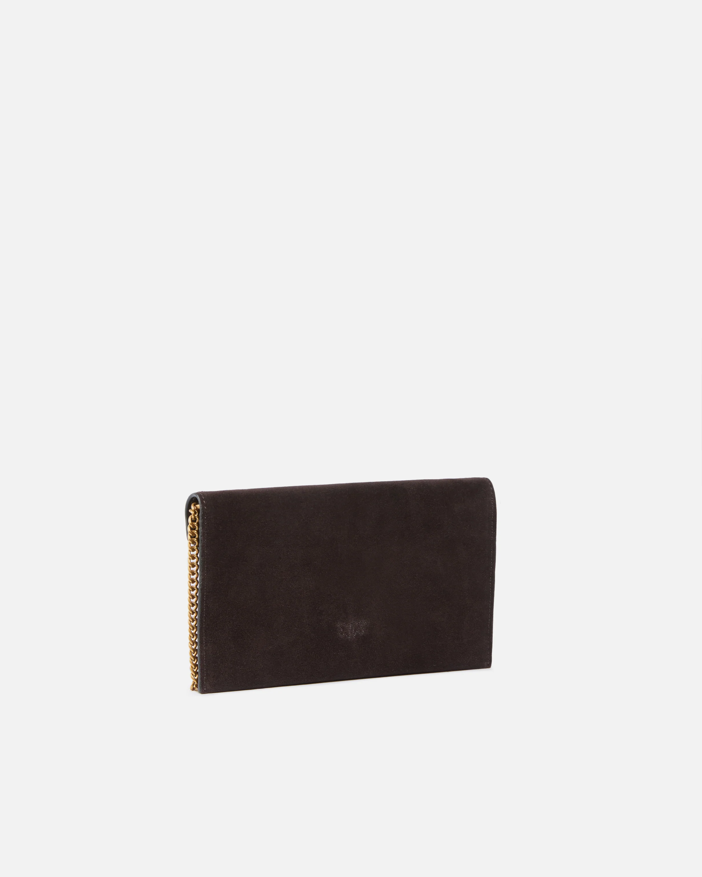 Small clutch bag in suede with studs and shoulder strap - Image 2