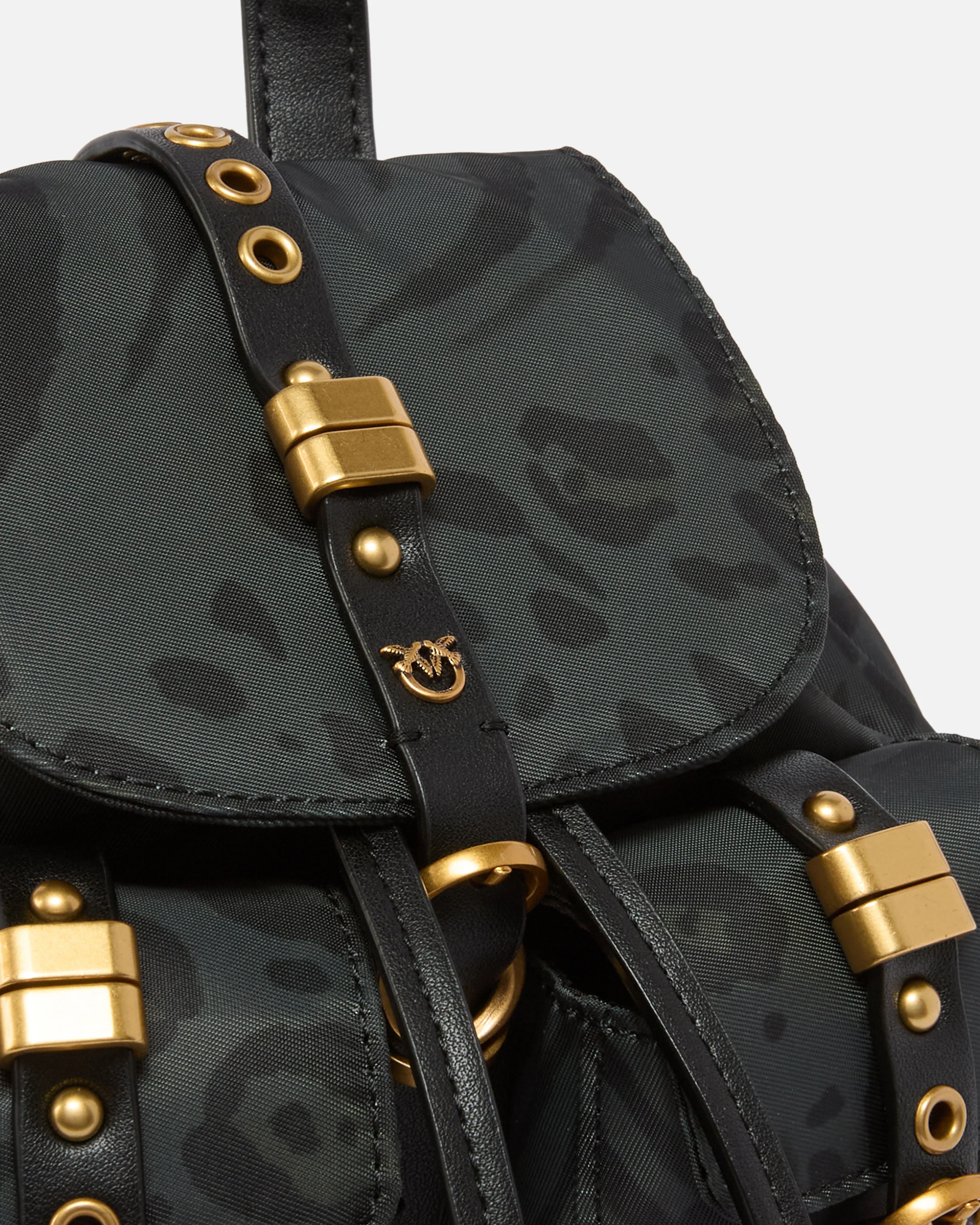 Small nylon backpack with animal print - Image 3