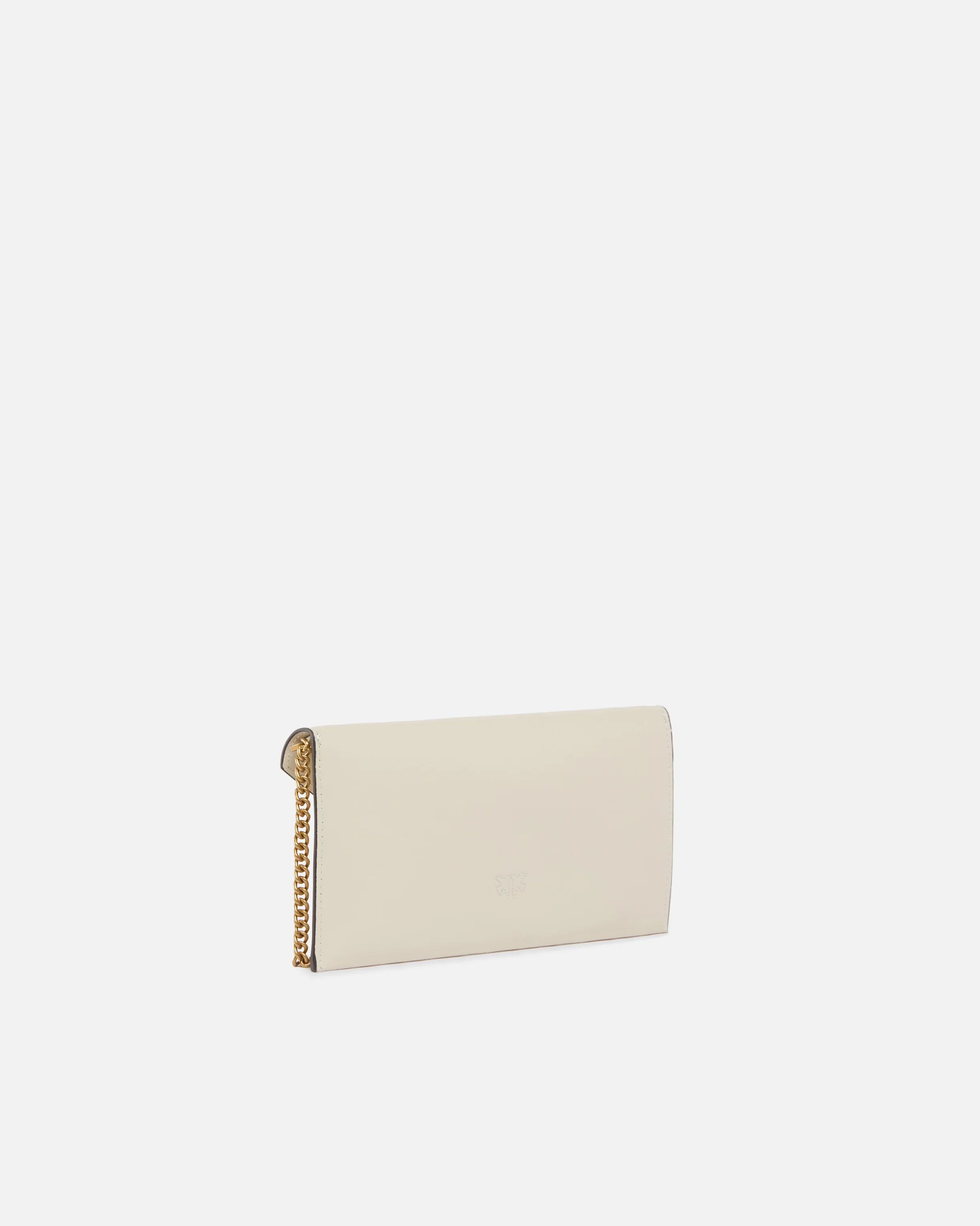 Small smooth leather envelope clutch bag with Love Birds logo - Image 2