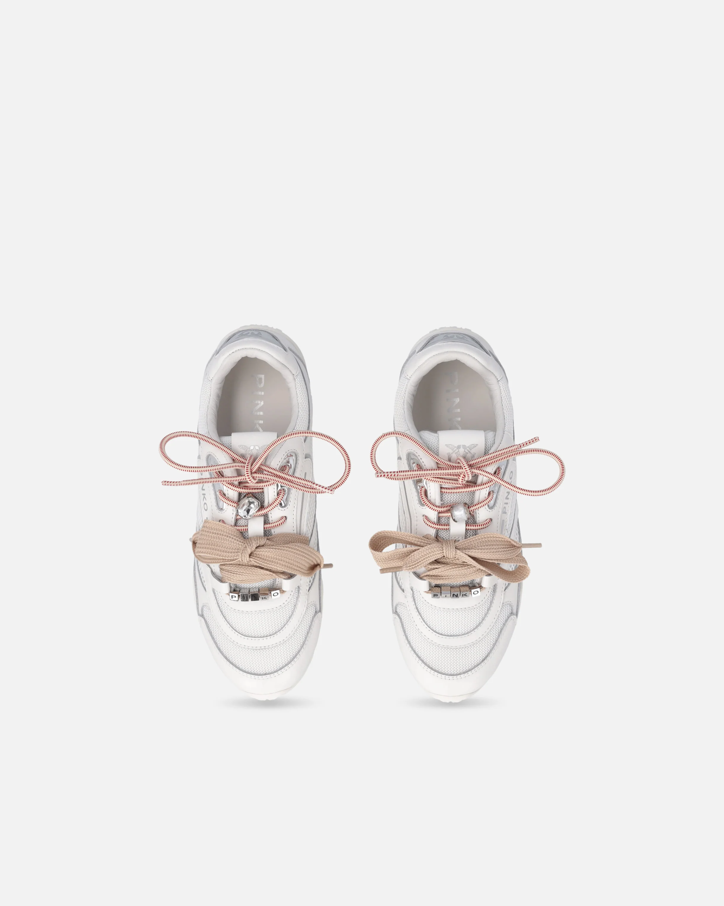 Sneakers with double laces, crystal and charms - Image 9