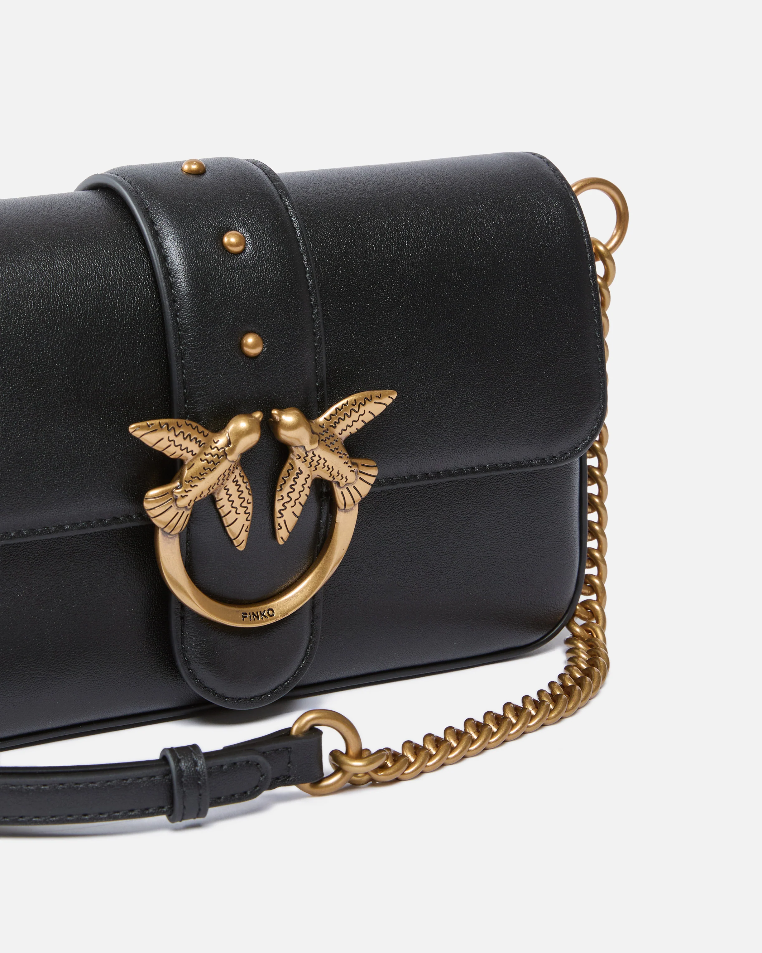 Soft leather shoulder bag Mini Love Bag - Image 3