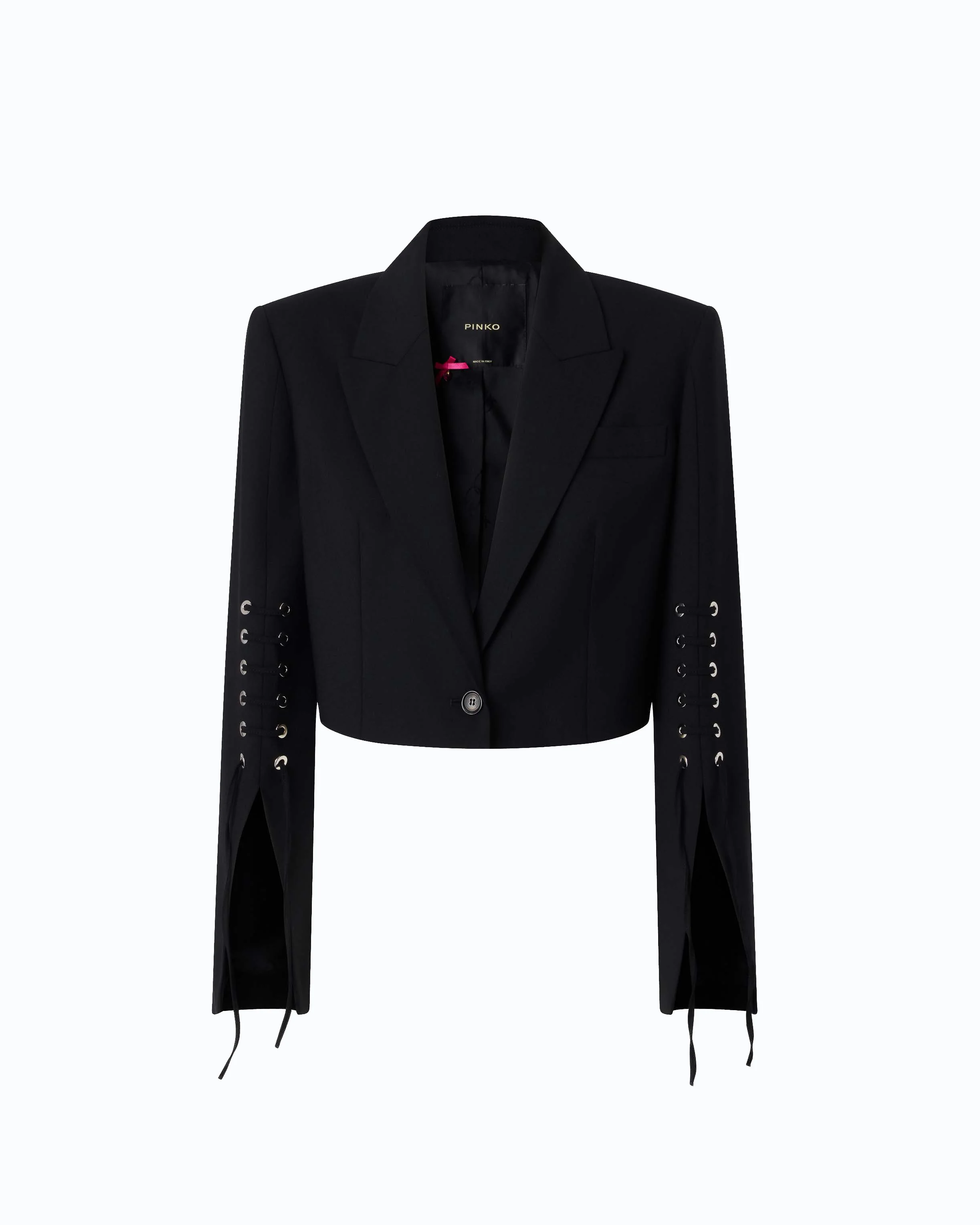 Spencer jacket with slits and laces - Image 5