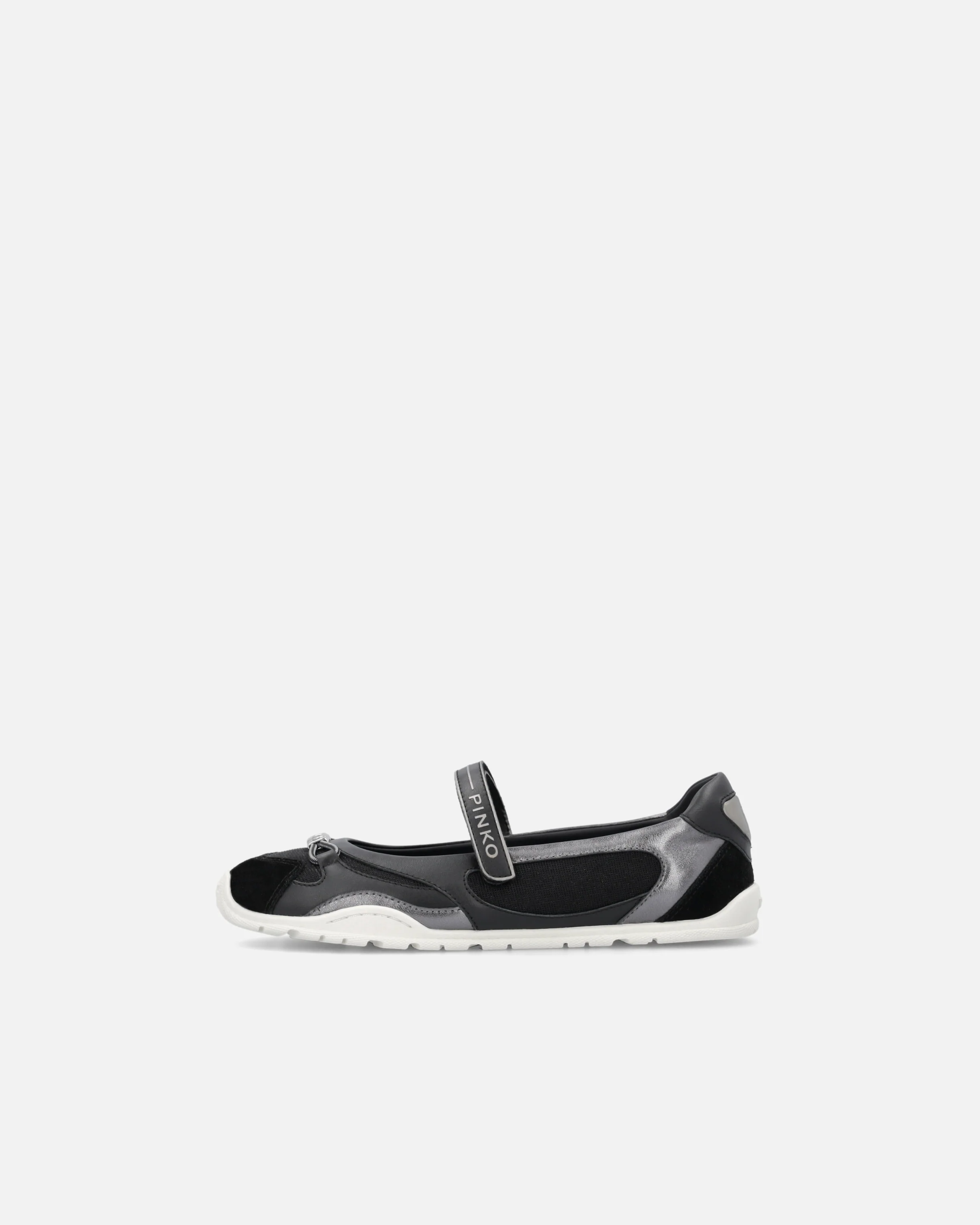 Sporty ballet flats with inserts and PINKO lettering - Image 5