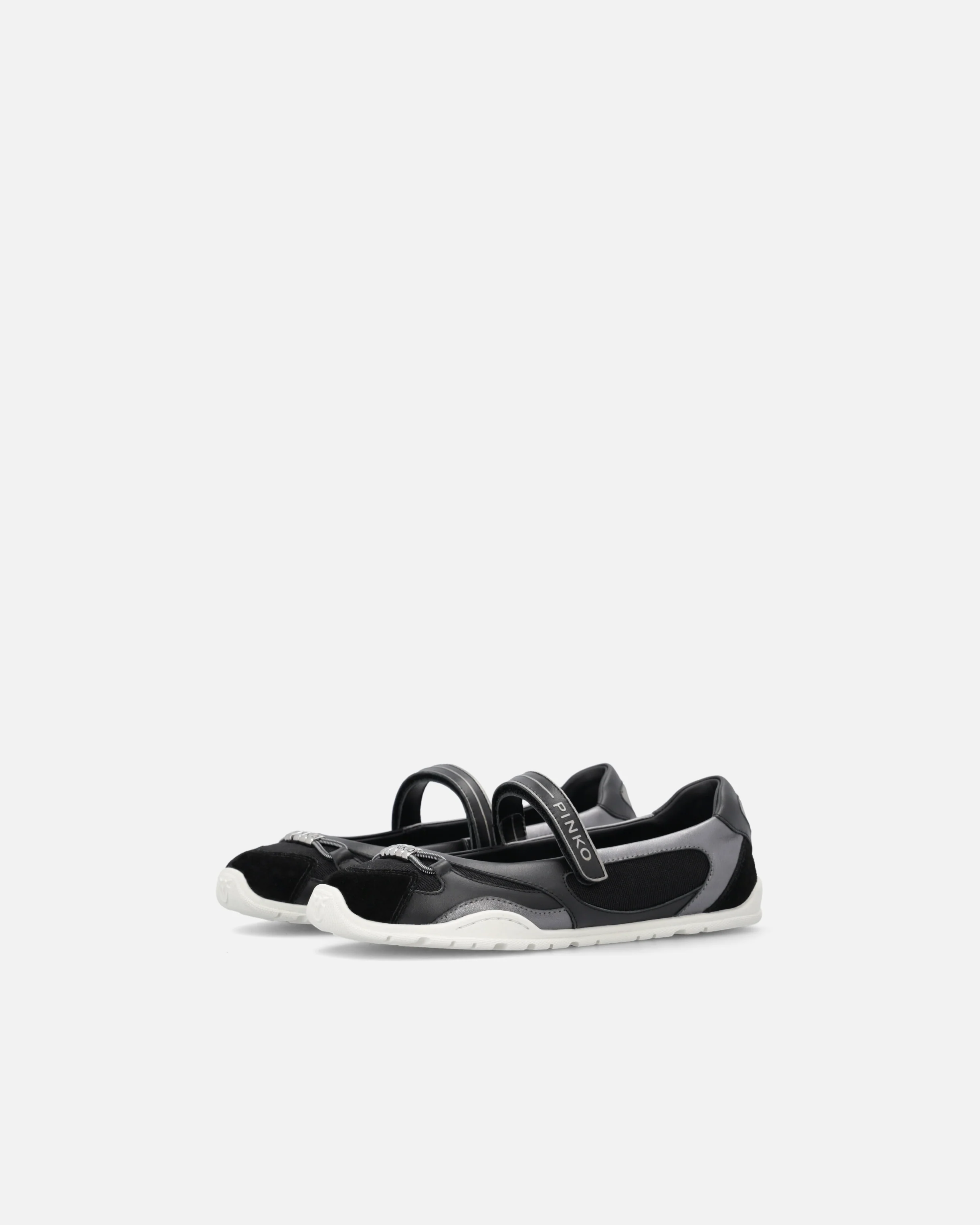 Sporty ballet flats with inserts and PINKO lettering - Image 6