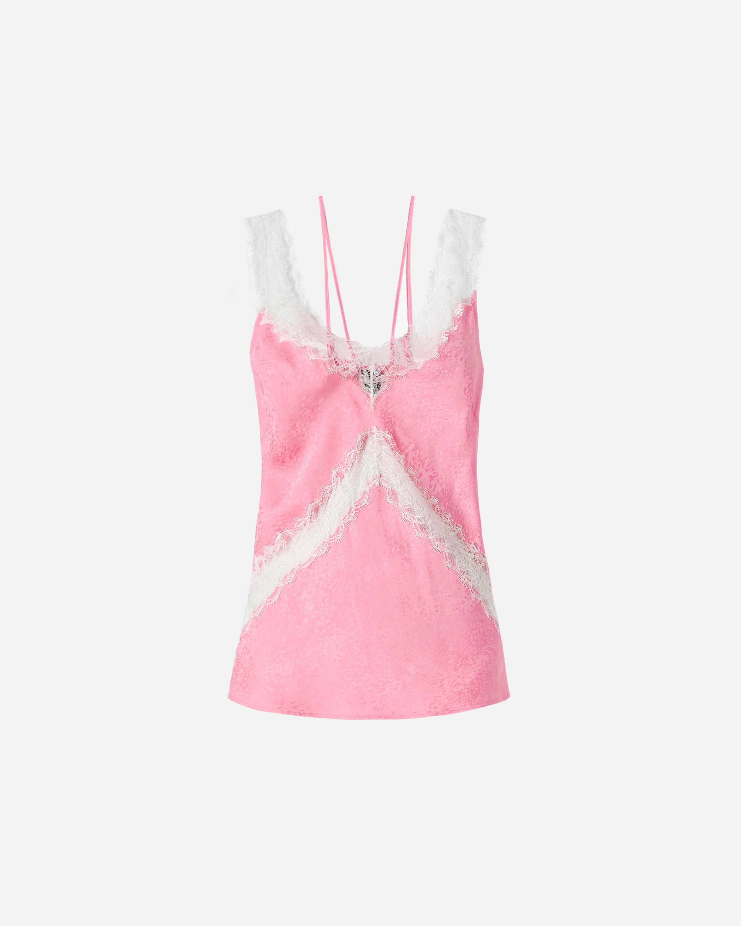 Spotted lingerie top with lace - Image 5
