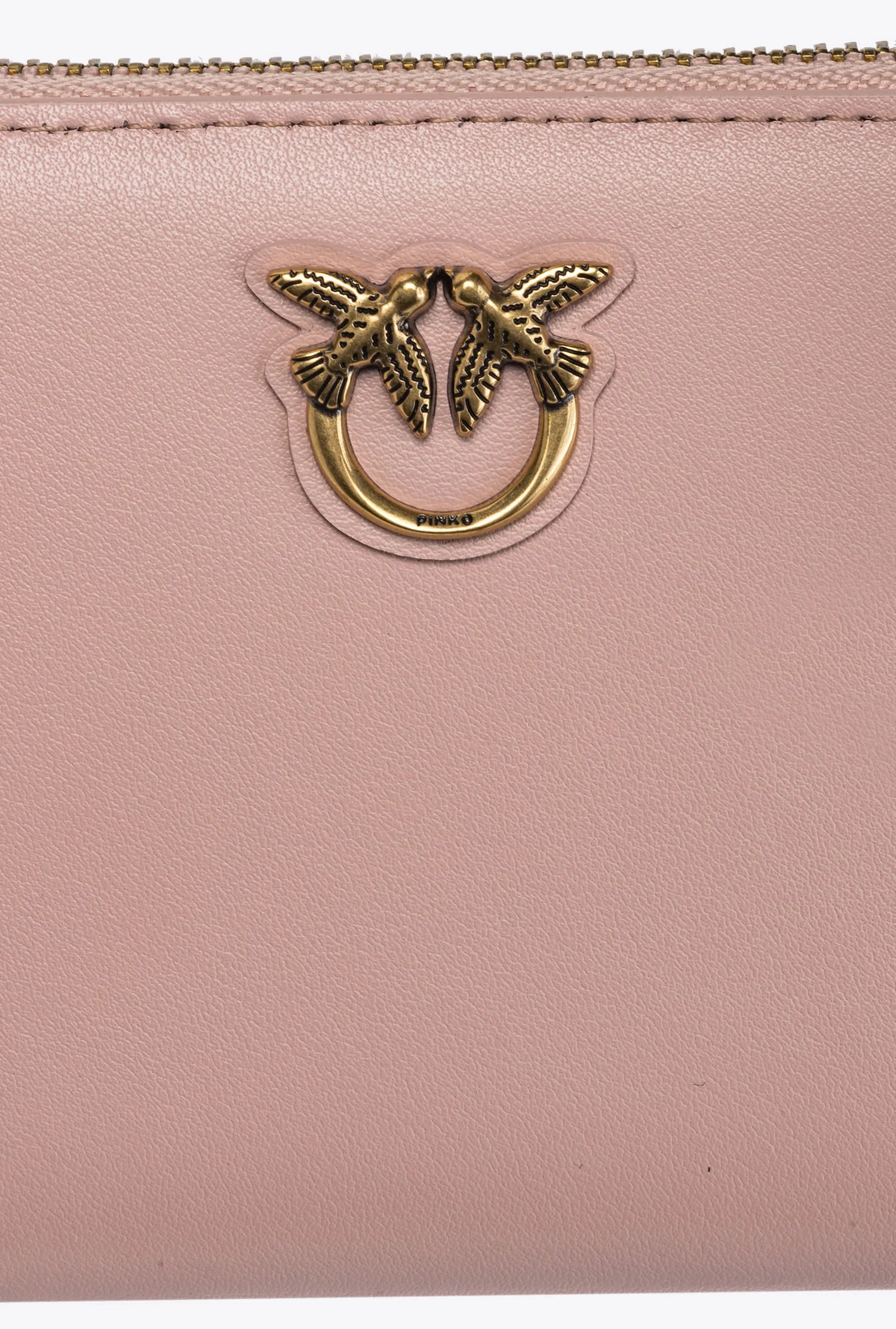Square leather zip-around purse - Image 4