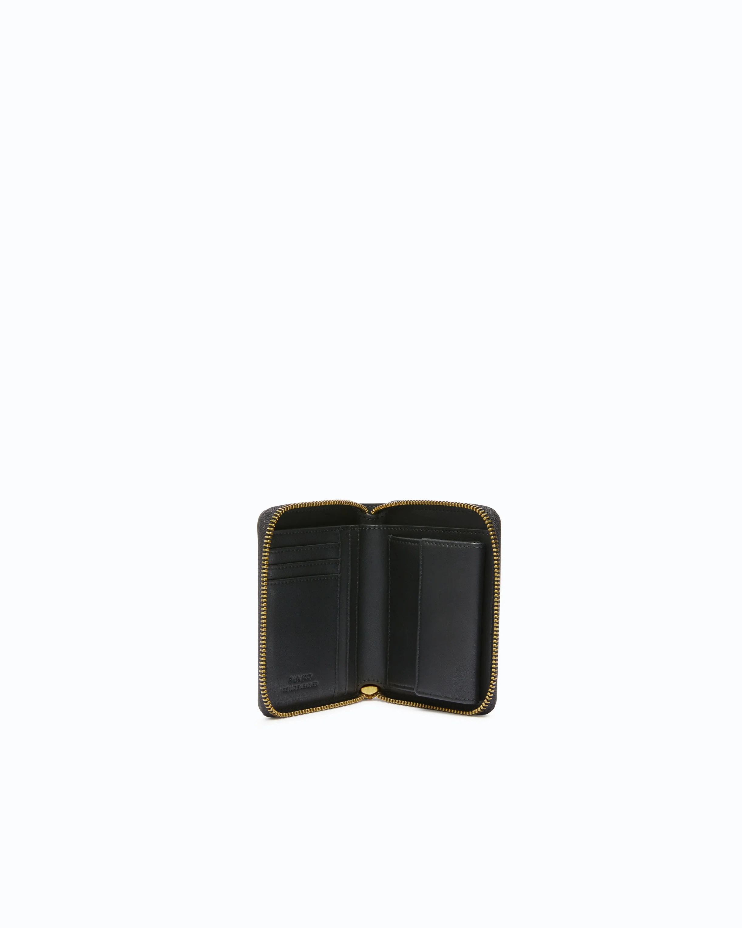 Square leather zip-around purse - Image 3