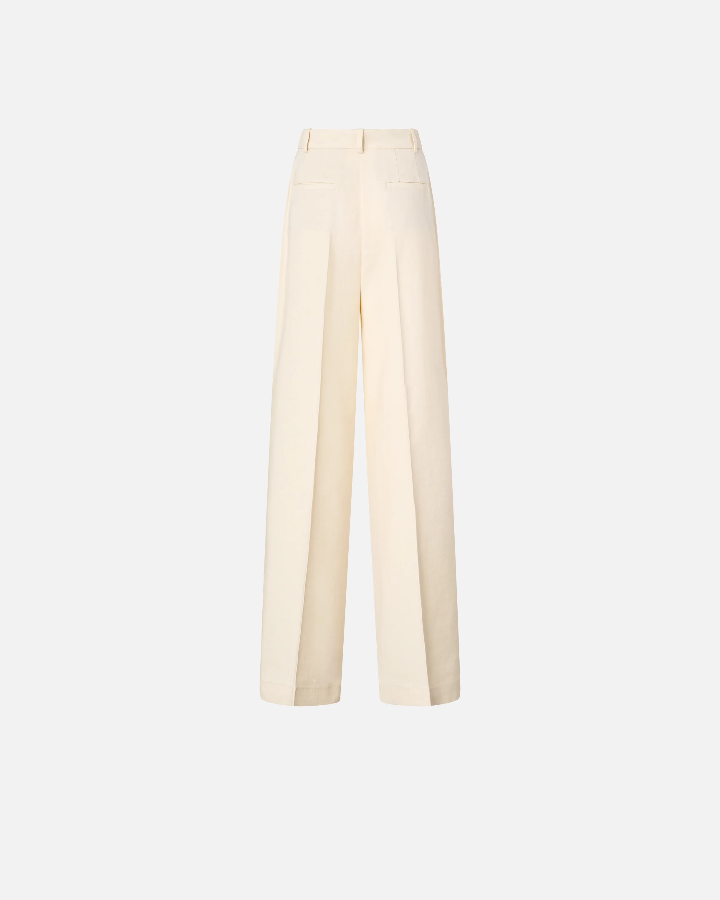 Straight-cut trousers with pressed pleat detail - Image 6