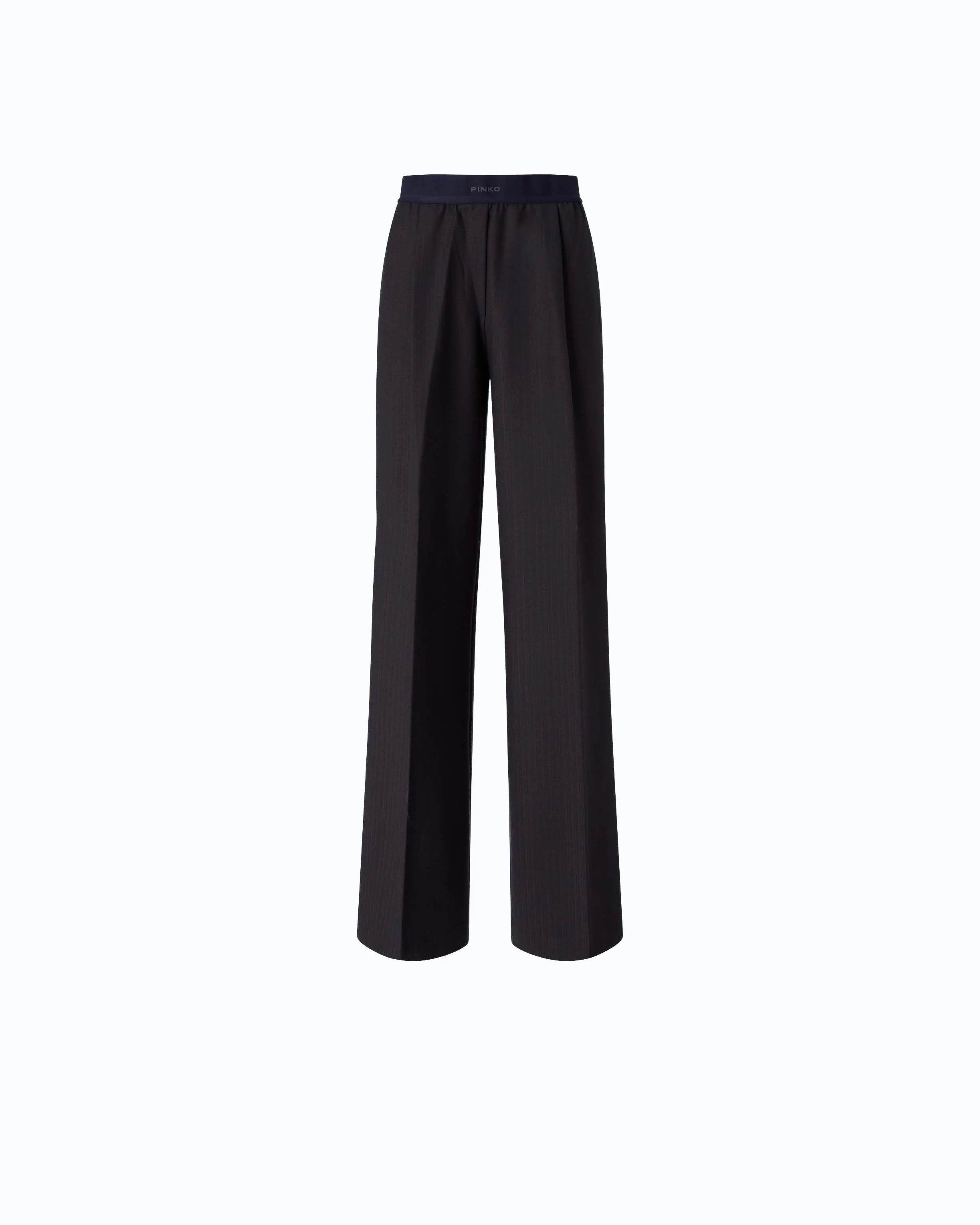 Stretch wool-blend palazzo trousers - Image 5
