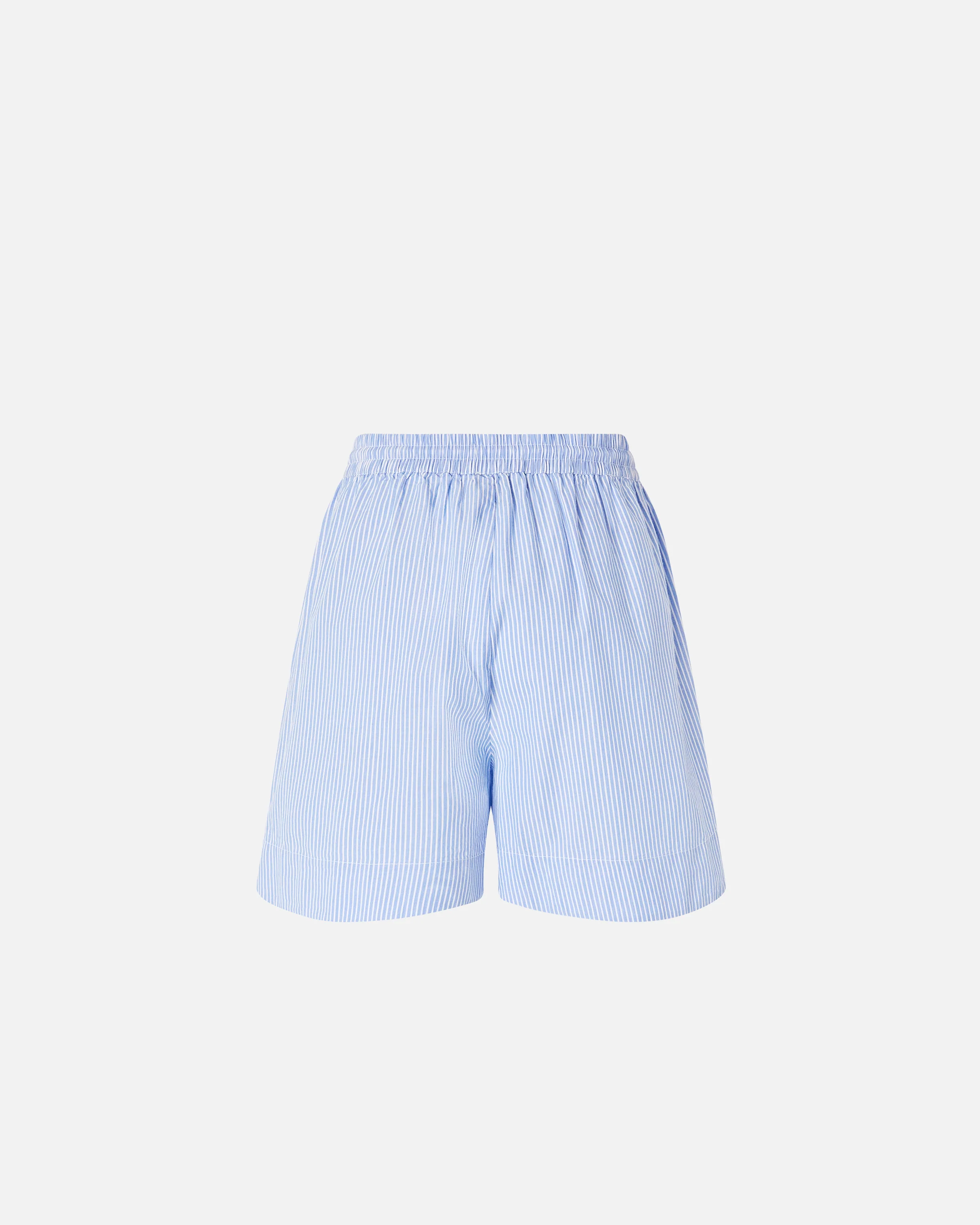 Striped cotton shorts with elasticated waist - Image 6
