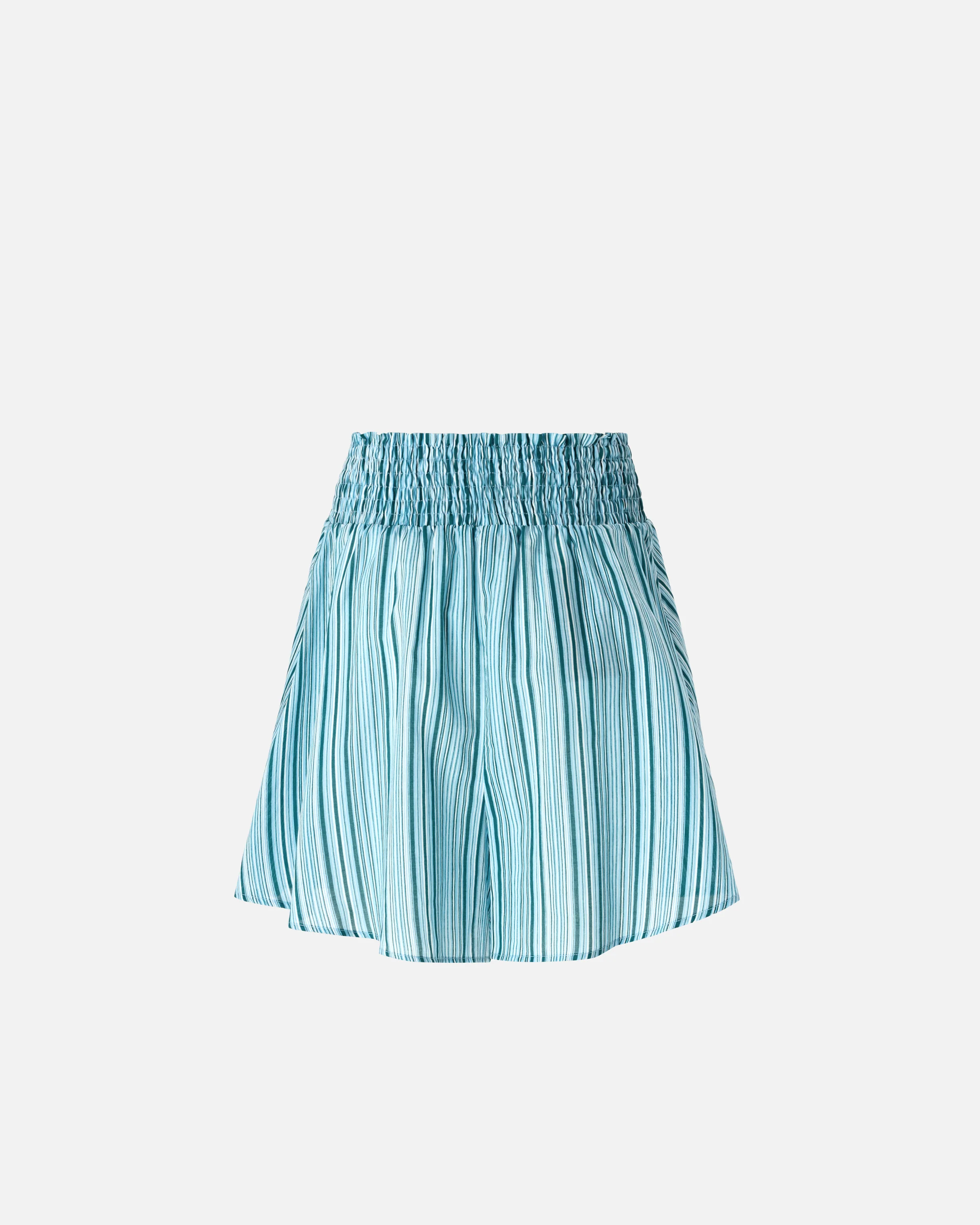 Striped cotton shorts with elasticated waist - Image 6