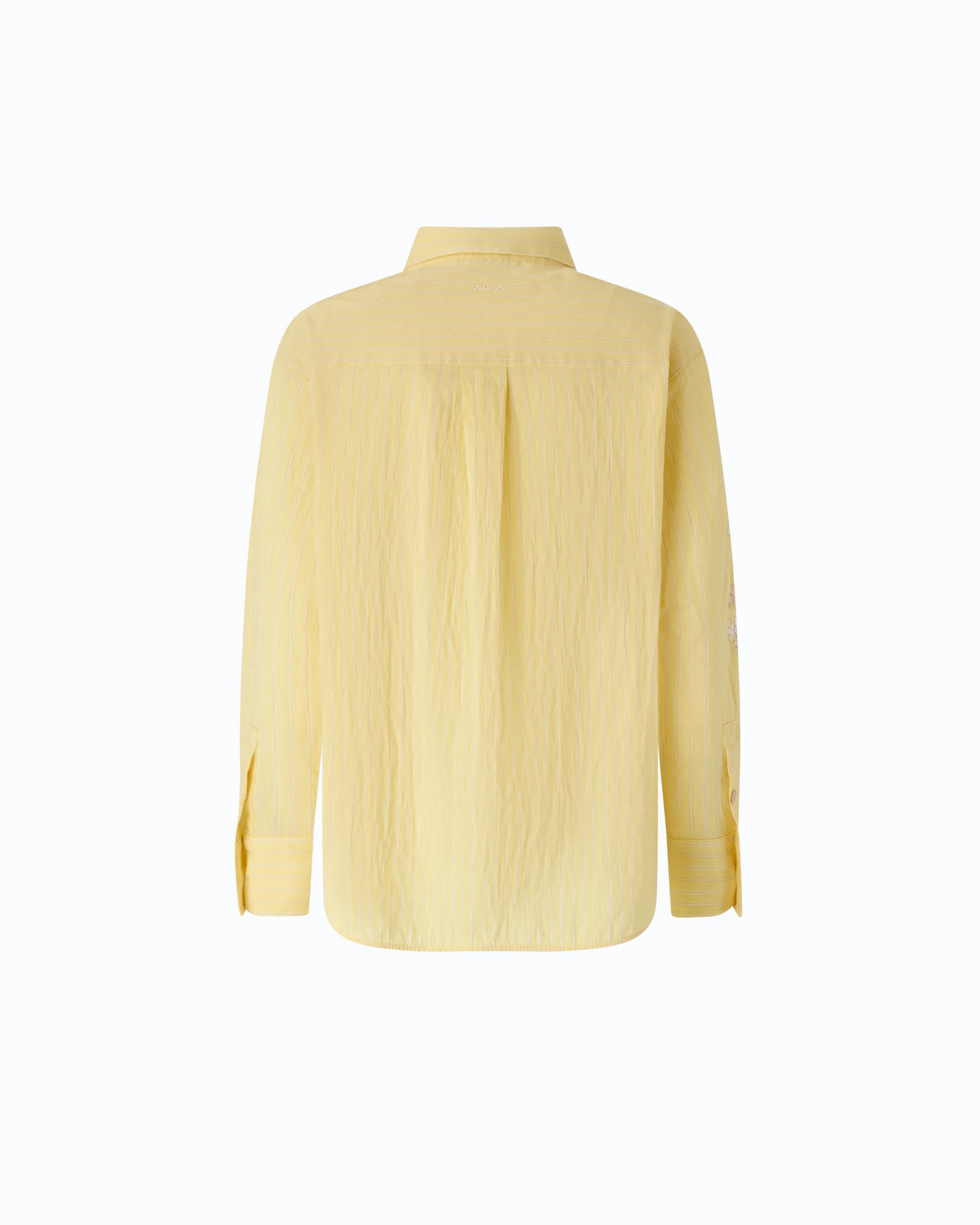 Striped shirt with floral embroidery - Image 6
