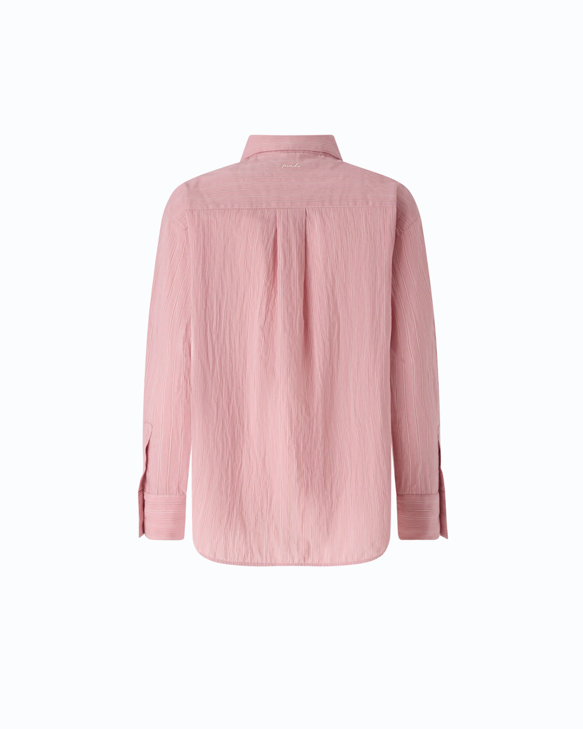 Striped shirt with floral embroidery - Image 6