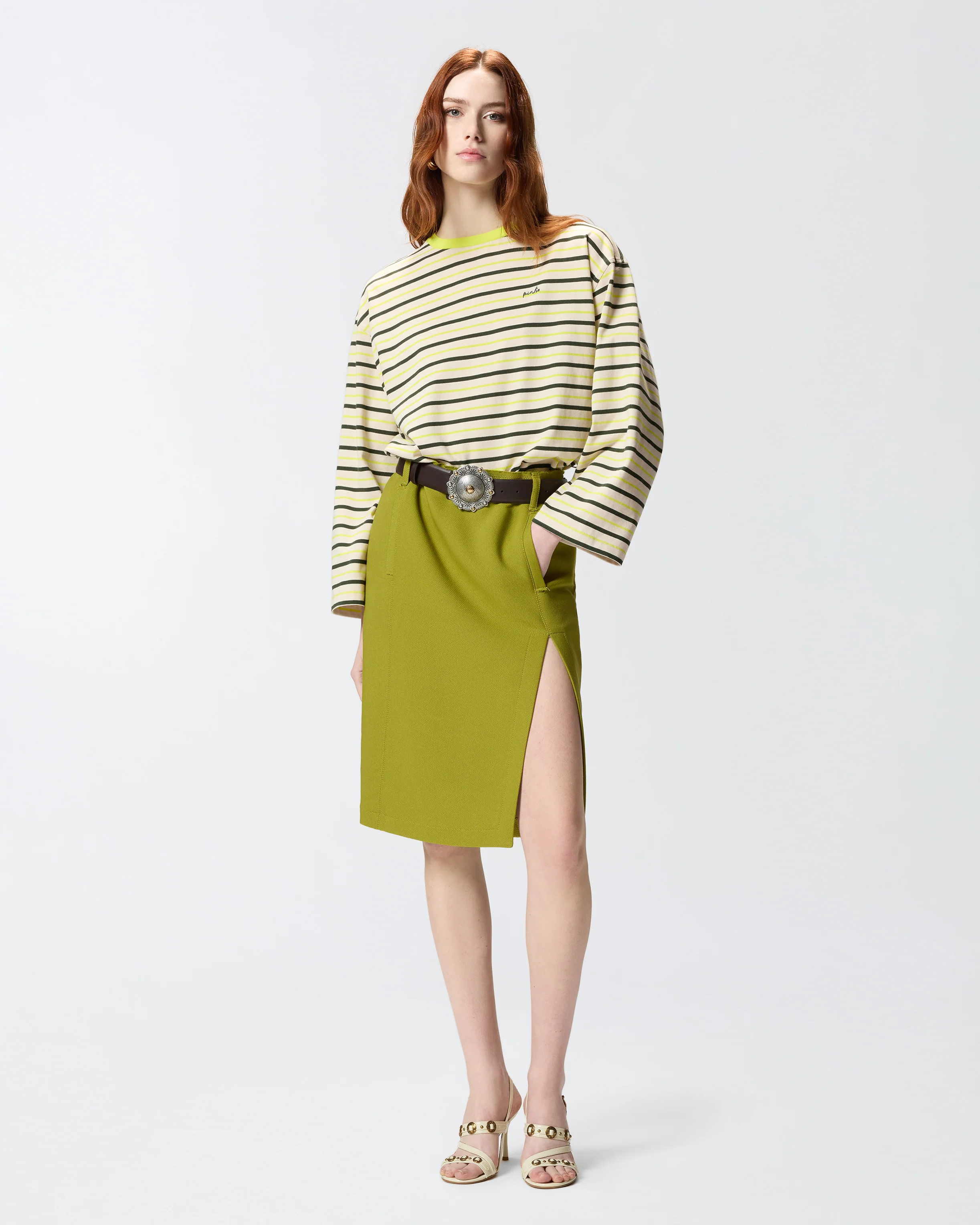 Striped top with PINKO embroidery - Image 5