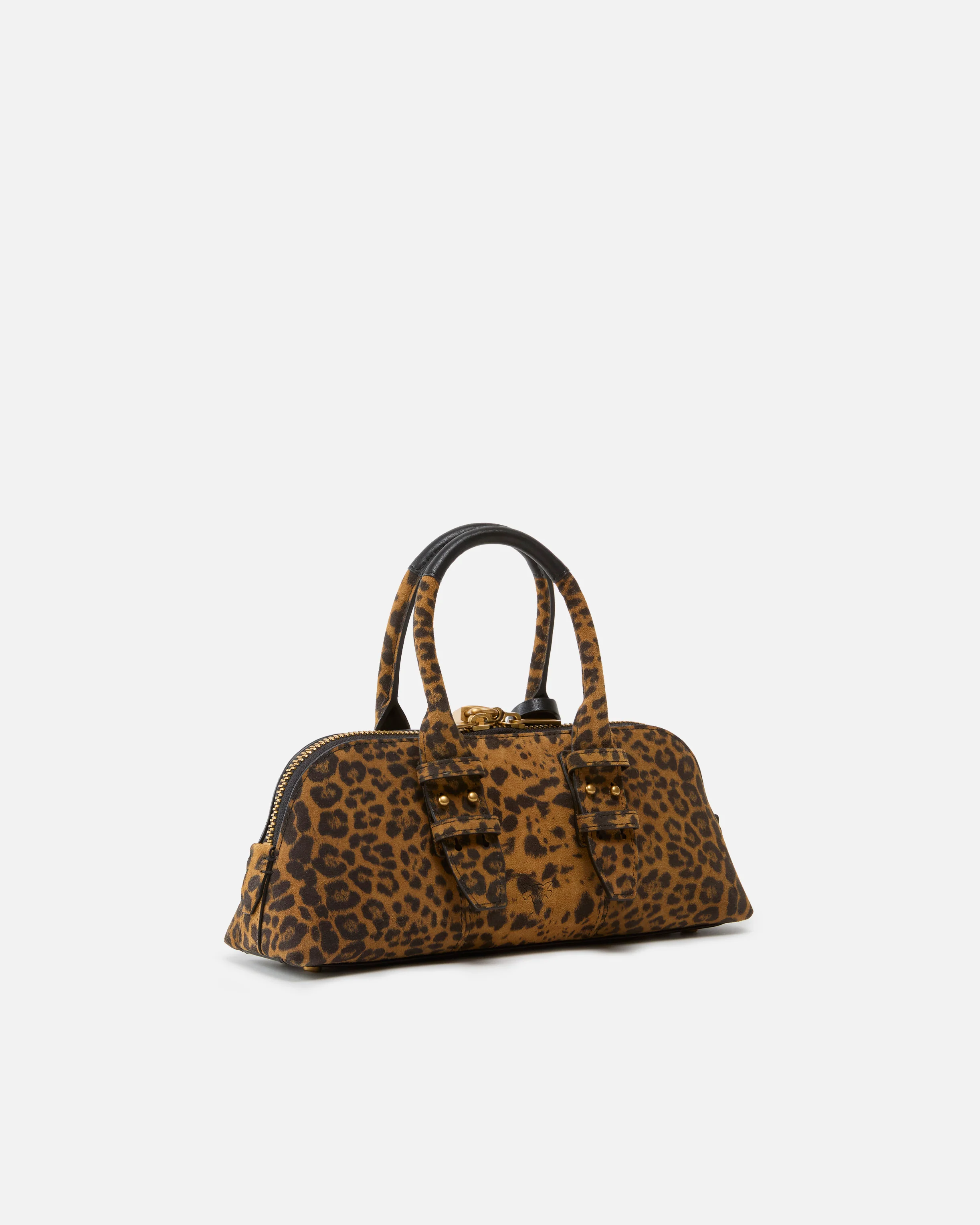 Suede handbag with macula print - Image 2