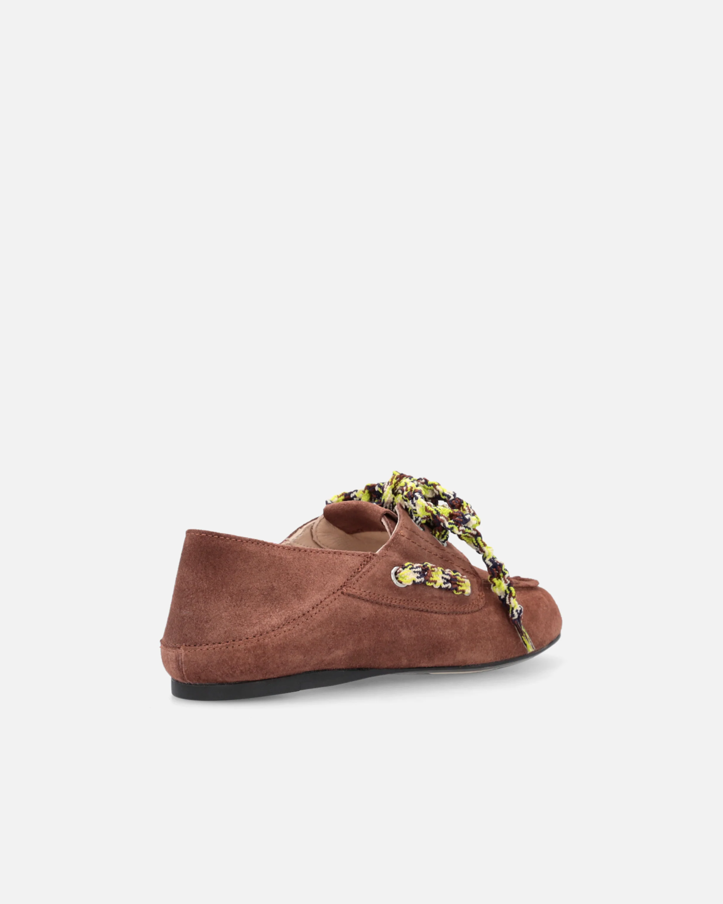 Suede moccasins with multicoloured laces - Image 3