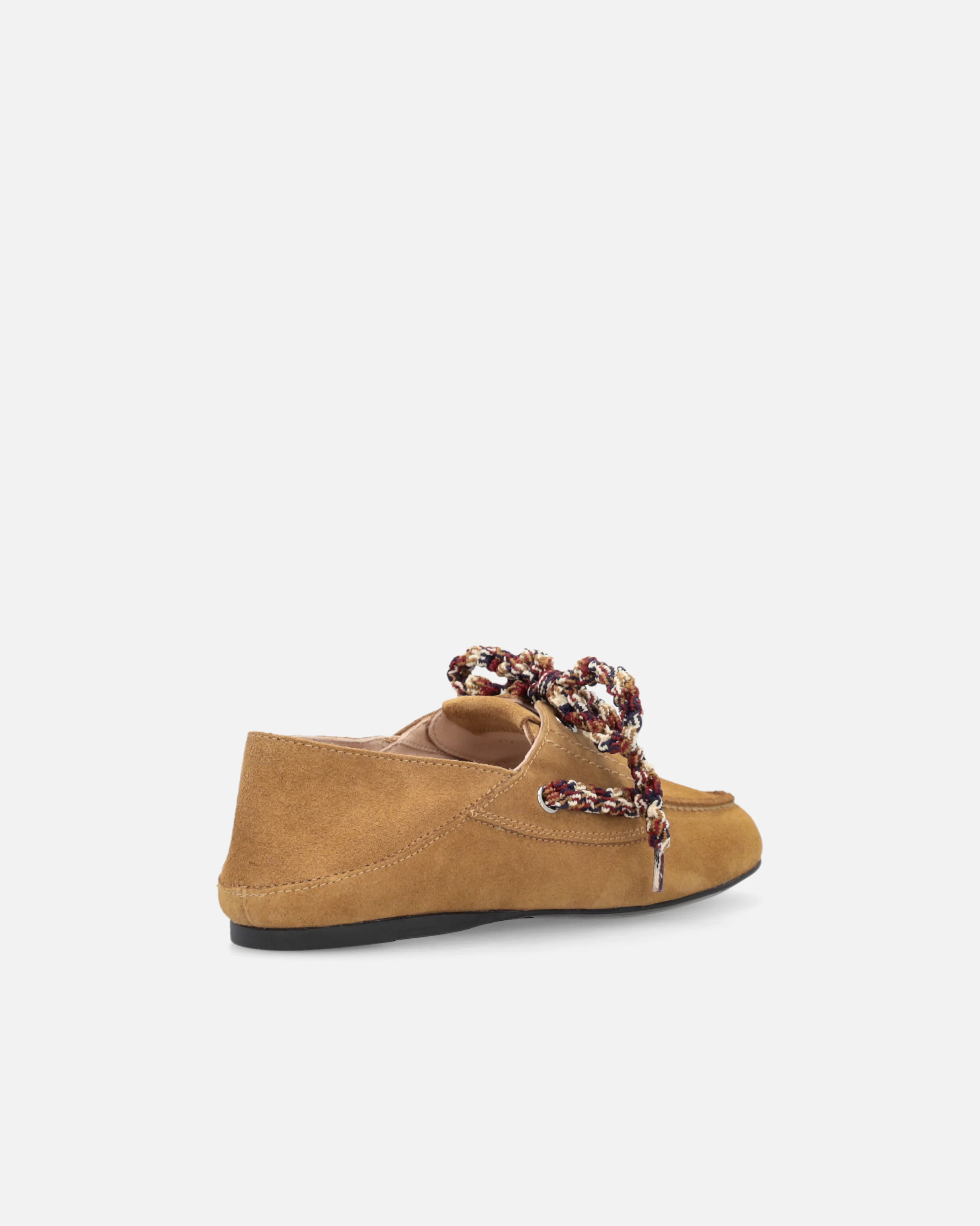 Suede moccasins with multicoloured laces - Image 3